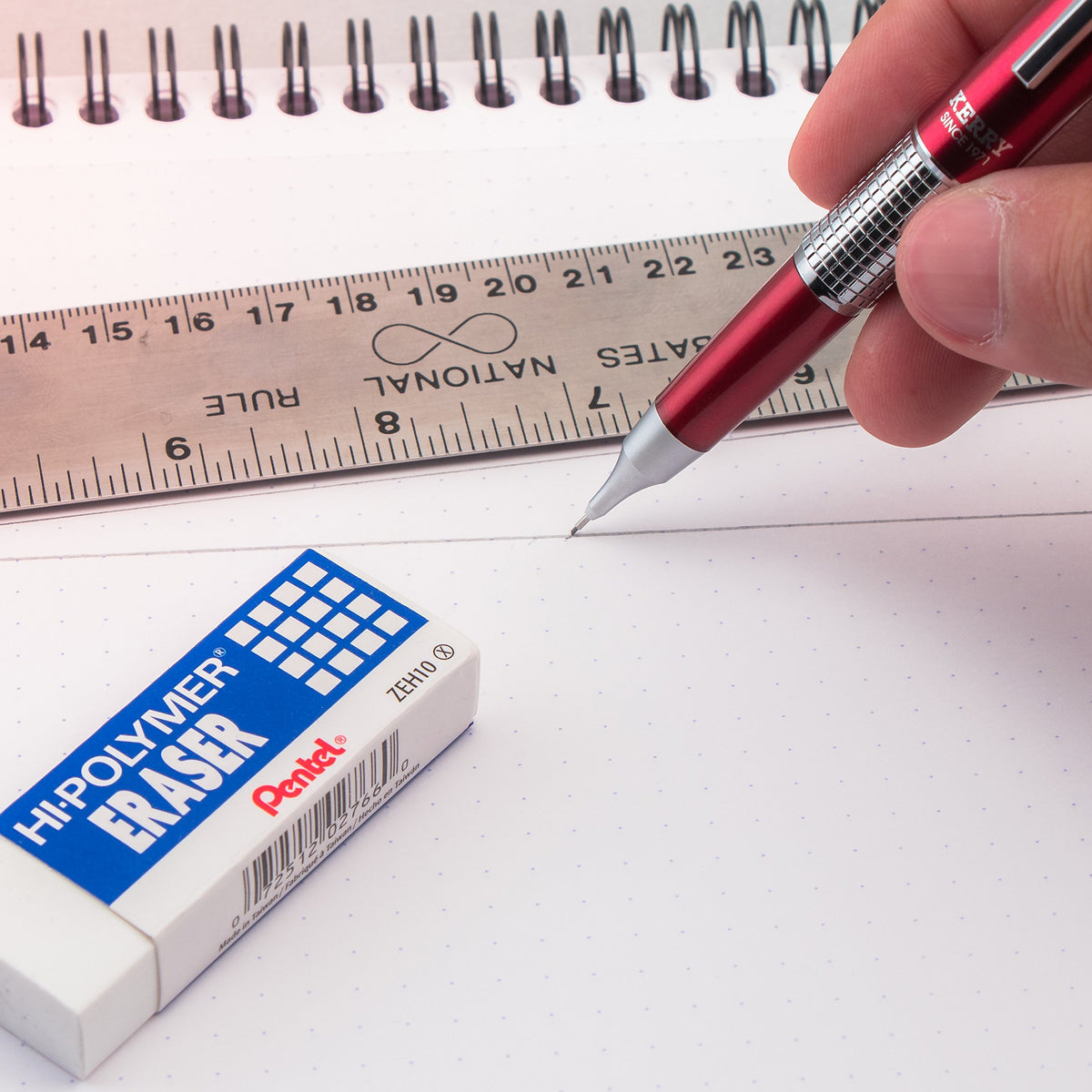 Pentel PINK BCA Sharp Kerry Mechanical Pencil (0.5mm), Pink Barrel 1-Pk (P1035BPP-BC)