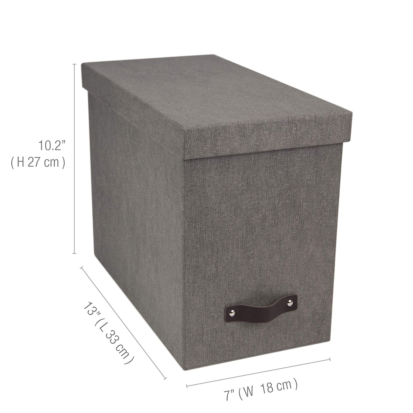 Bigso John Desktop File Box - Storage Solution and Document Organizer for Important Paperwork