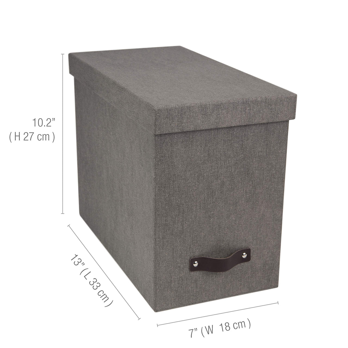Bigso John Desktop File Box - Storage Solution and Document Organizer for Important Paperwork