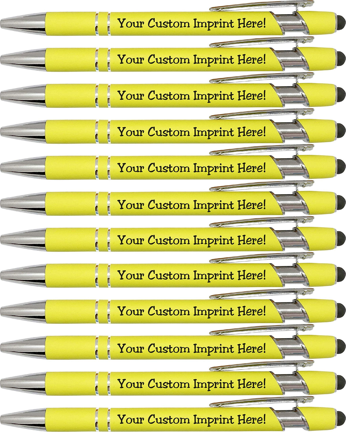 ExpressDesigns™ - Pastel Premium Custom Pens with Stylus | Personalized Soft-Touch Metal Printed