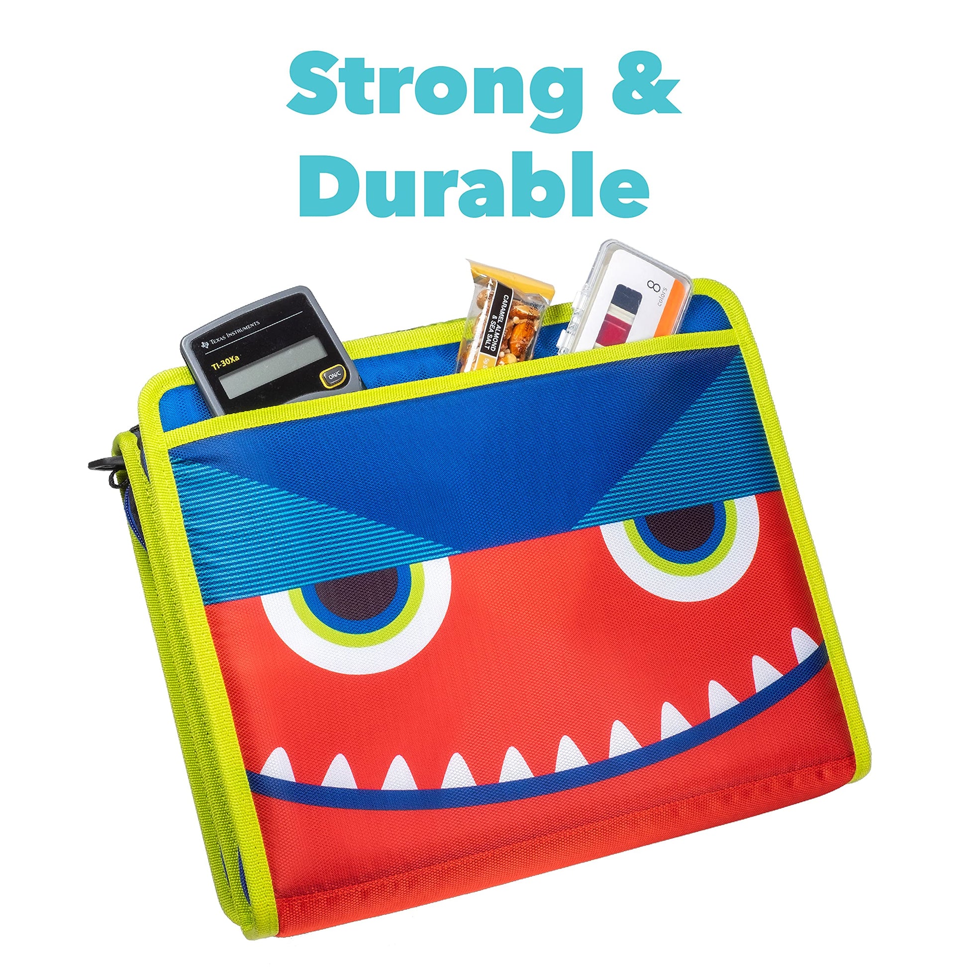 Case-it The Z Shape Zipper Binder - Two Binders in One - Double Sided 1.5 Inch D-Ring - Multiple