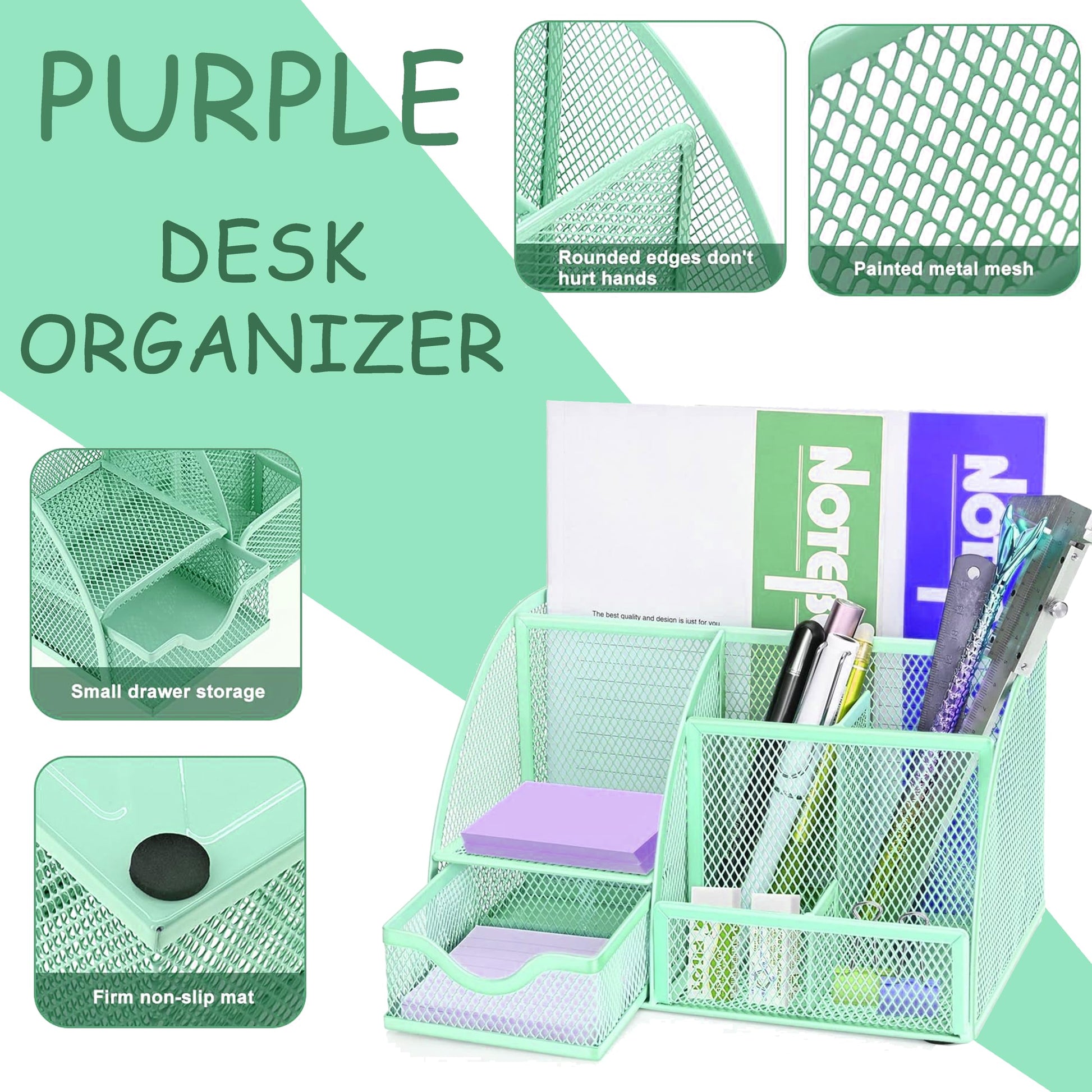 Scindaly Office Desk Accessories 12-Piece & Desk Organizers and Accessories