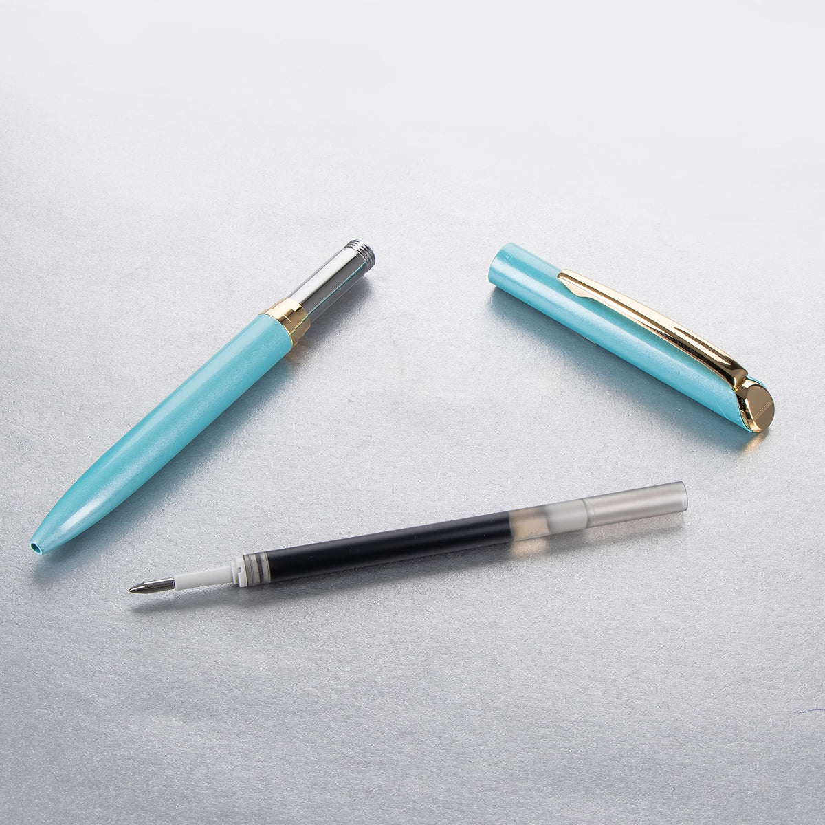 Pentel EnerGel Style Gel Pen with Gift Box, Pastel Green Barrel, Black Ink, (0.7mm) Medium Line