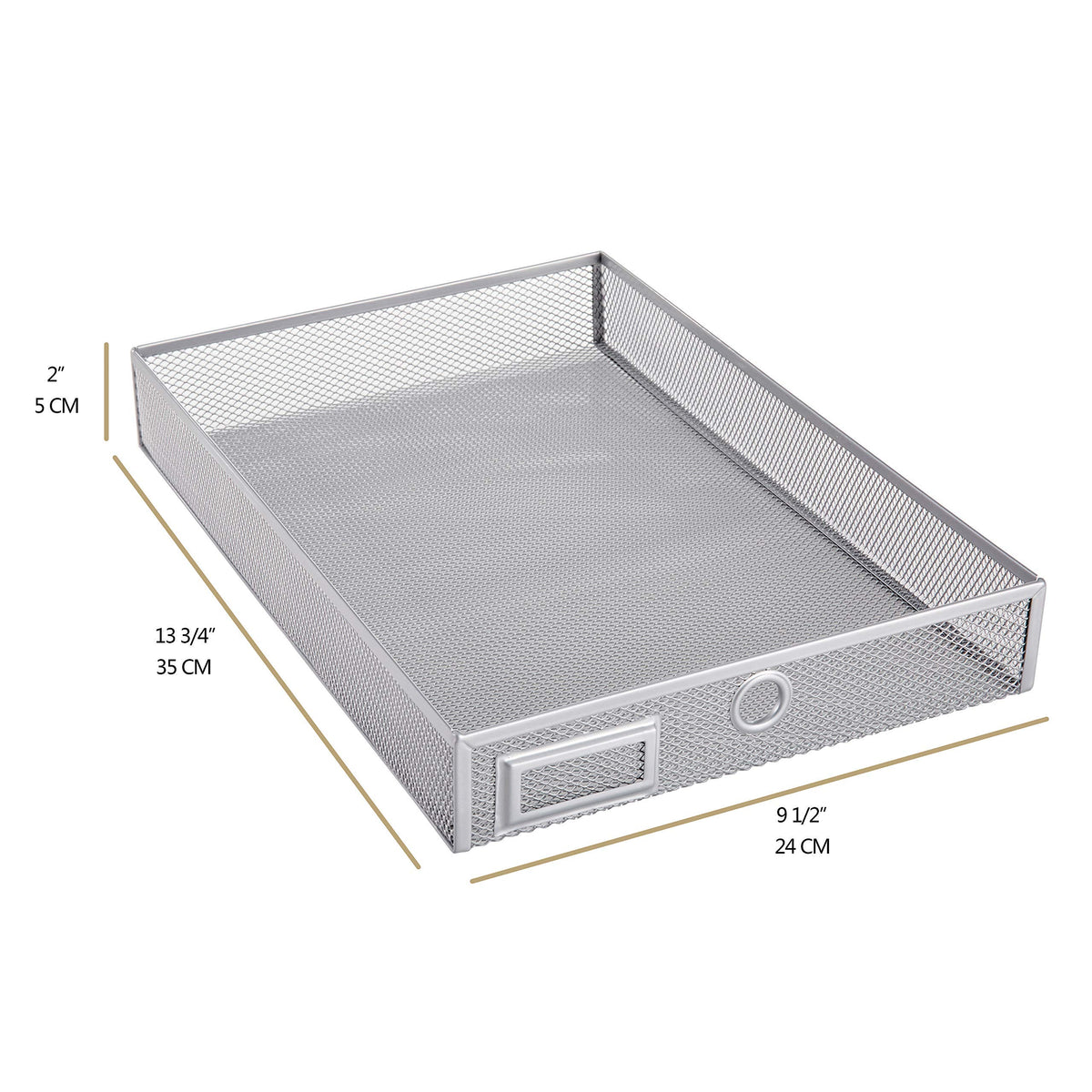 Annova Desk Organizer Wire Mesh 3 Tier Sliding Drawers Paper Sorter/Multifunctional/Premium Solid