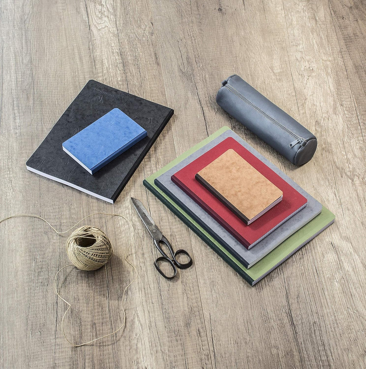 Clairefontaine - Ref 791401C - Age Bag Clothbound Notebook (192 Pages) - A4 Size, Plain Rulings