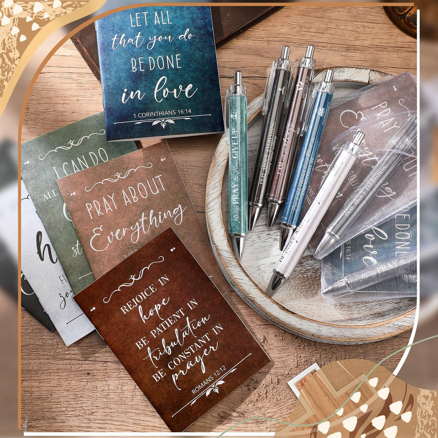Qeeenar 200 Pcs Christian Gift Bulk Set Bible Verse, Fresh Color, Classic