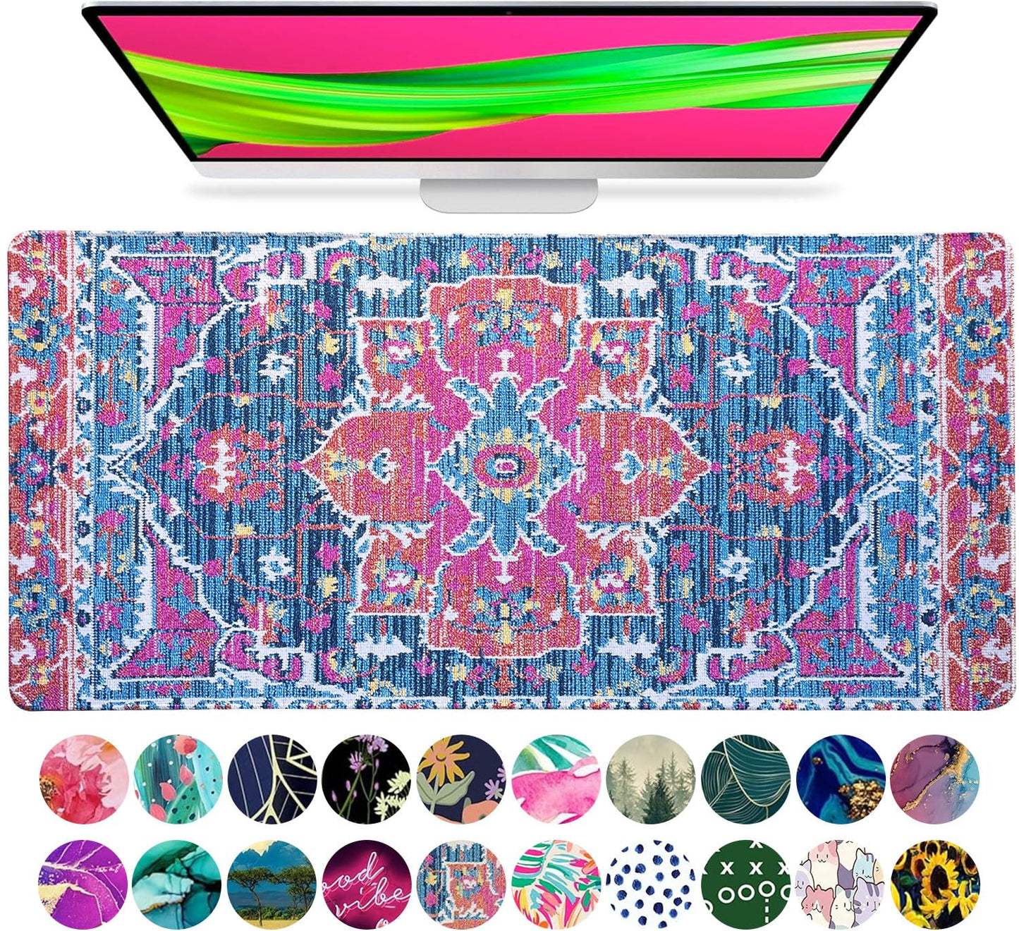 French KOKO Large Mouse Pad, Desk Mat, Keyboard Pad, Desktop Home Office School Essentials College