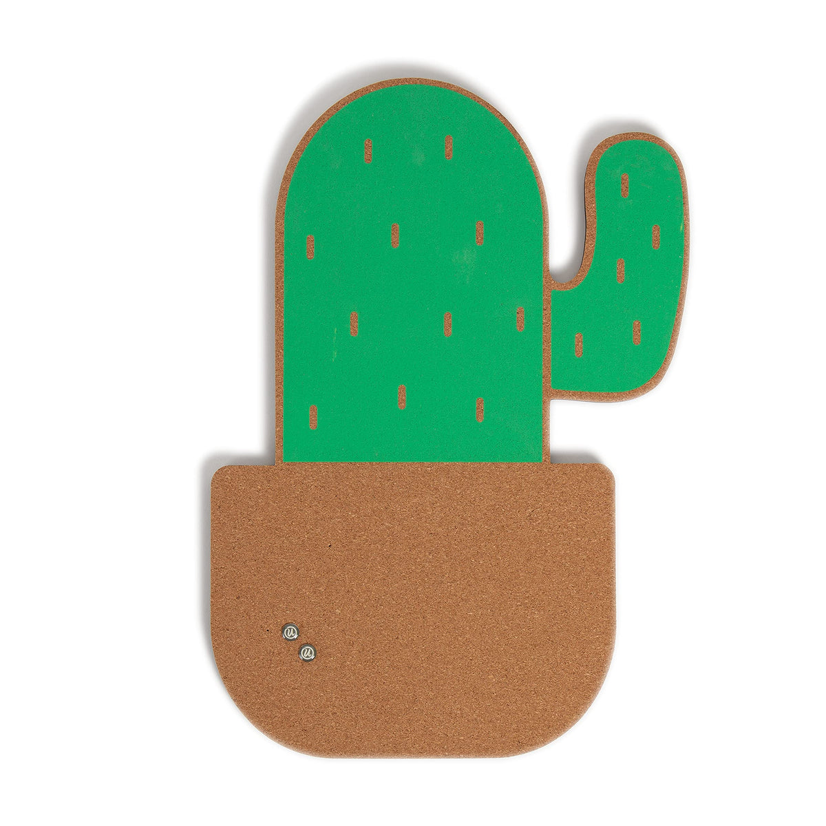 U Brands Cork Bulletin Board, Potted Cactus Shape Pinboard, 12” x 17”