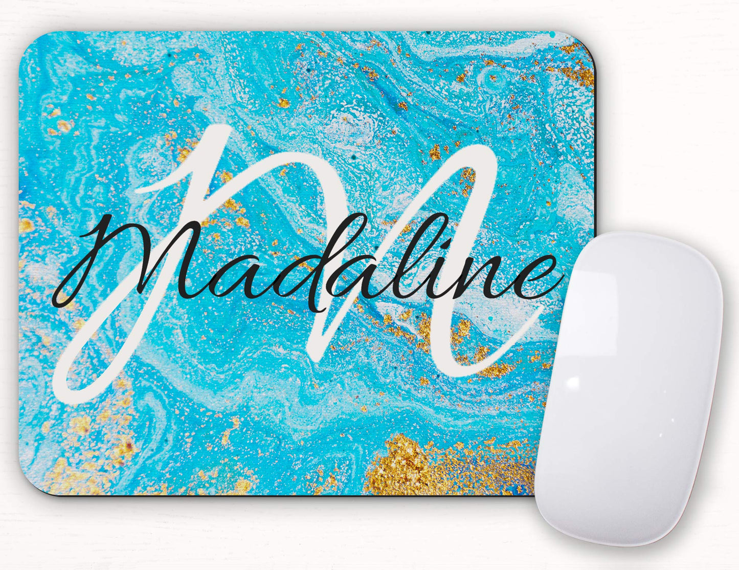 Personalized Mouse Pad - Add Your Name - Beautiful Vivid Detailed Print. Brighten up Your workspace