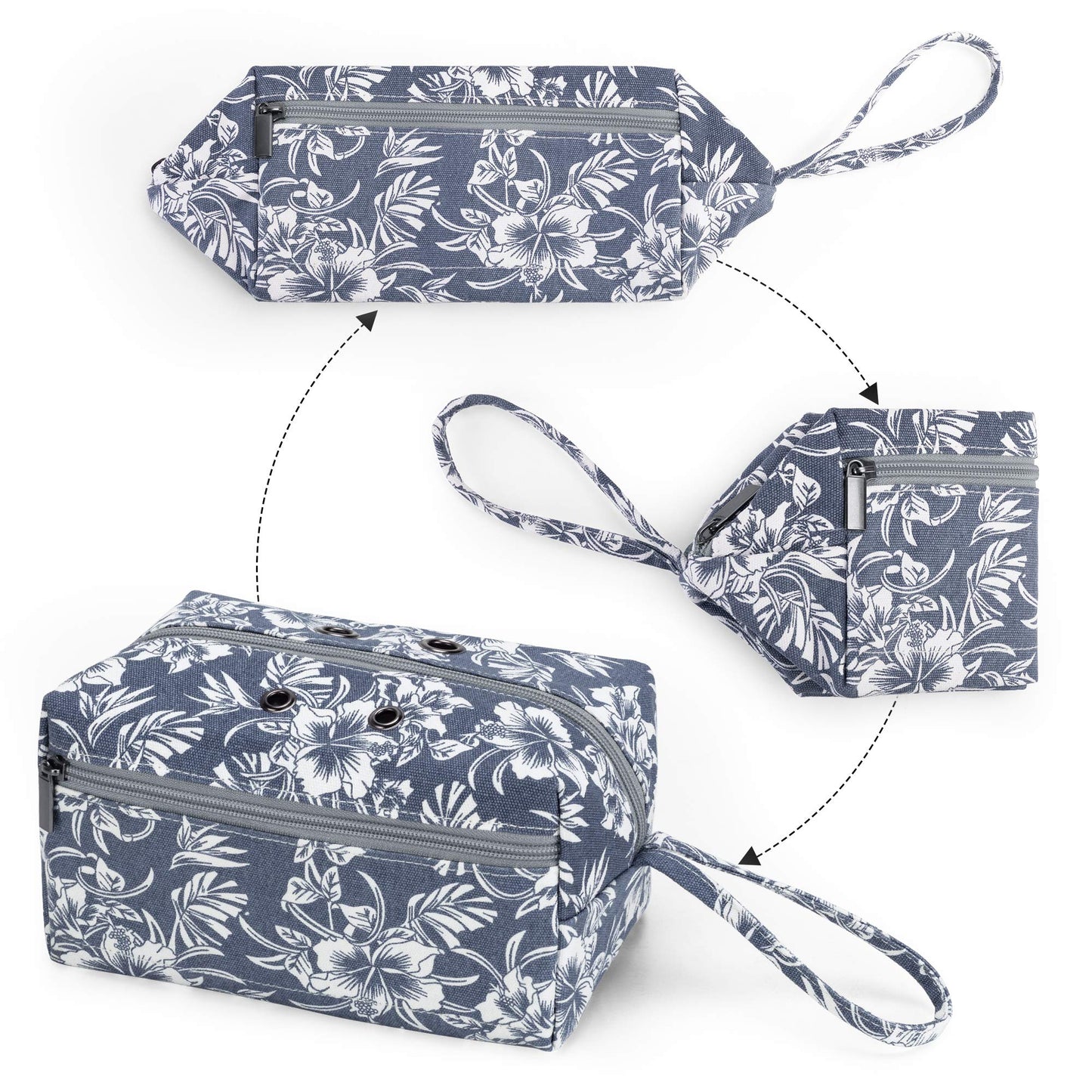 LUXJA Small Yarn Storage Bag for Yarn Skeins, Flowers