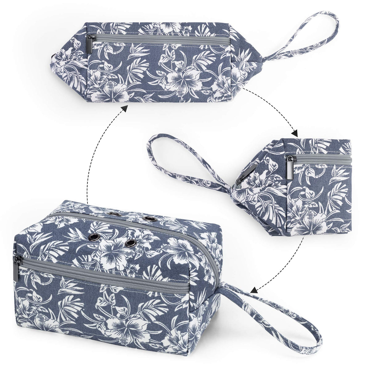 LUXJA Small Yarn Storage Bag for Yarn Skeins, Flowers