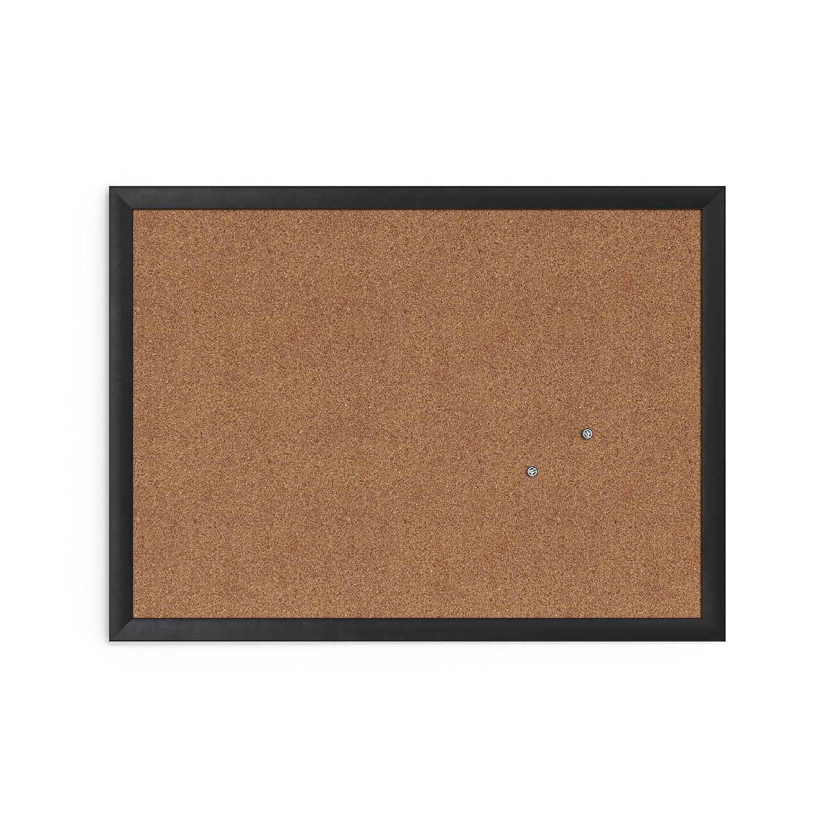 U Brands Cork Bulletin Board, 17" x 23", Black Wood Frame