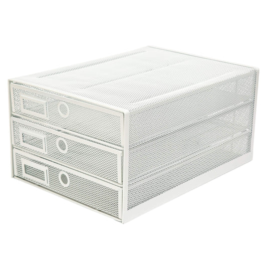 Exerz Paper Sorter 3 Drawer Wire Mesh A4 / Desk Multifunctional Desk Organiser/Multi-Layer Letter