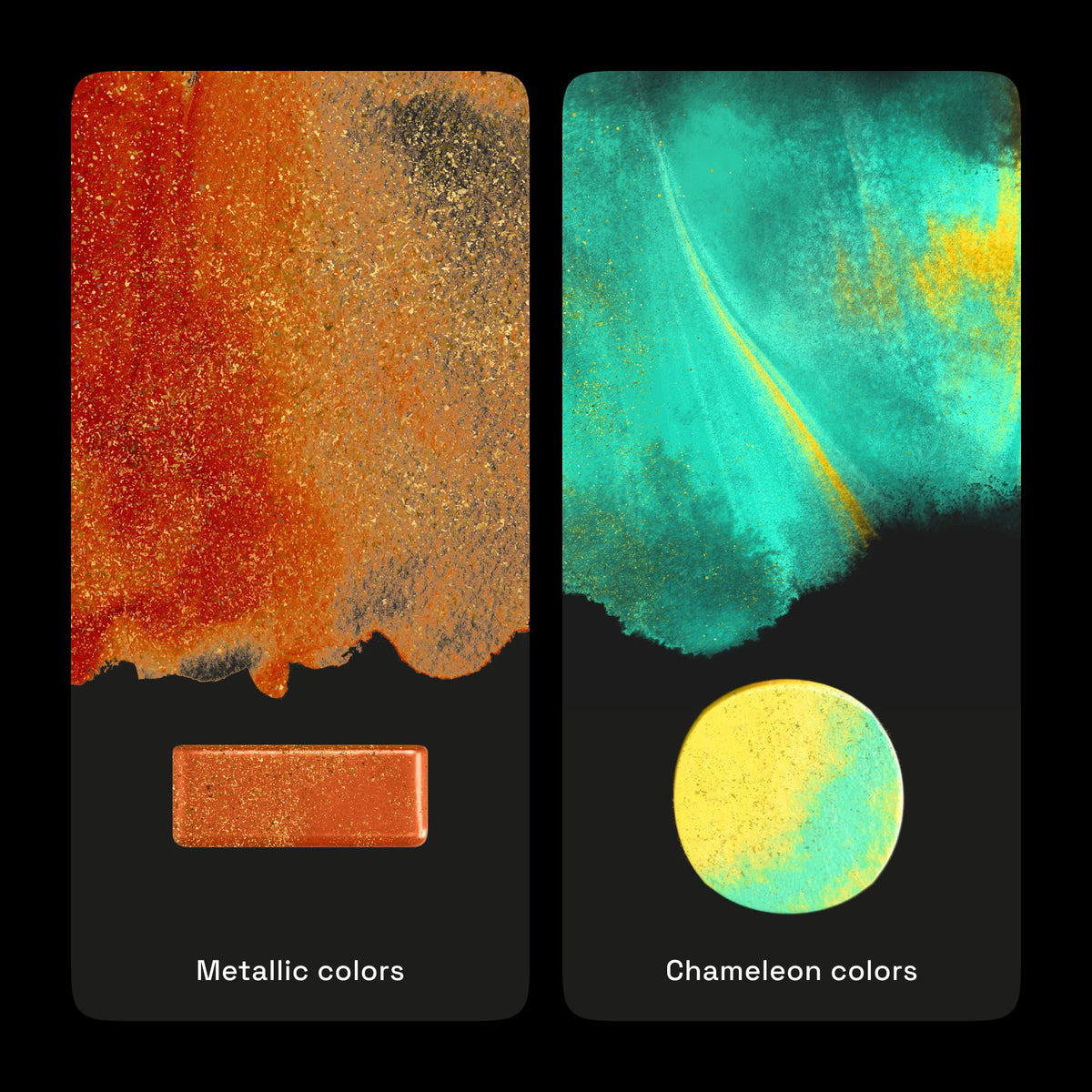 ARTISTRO Metallic Watercolor Paint Set with Palette & Brush Pens - 18 Color