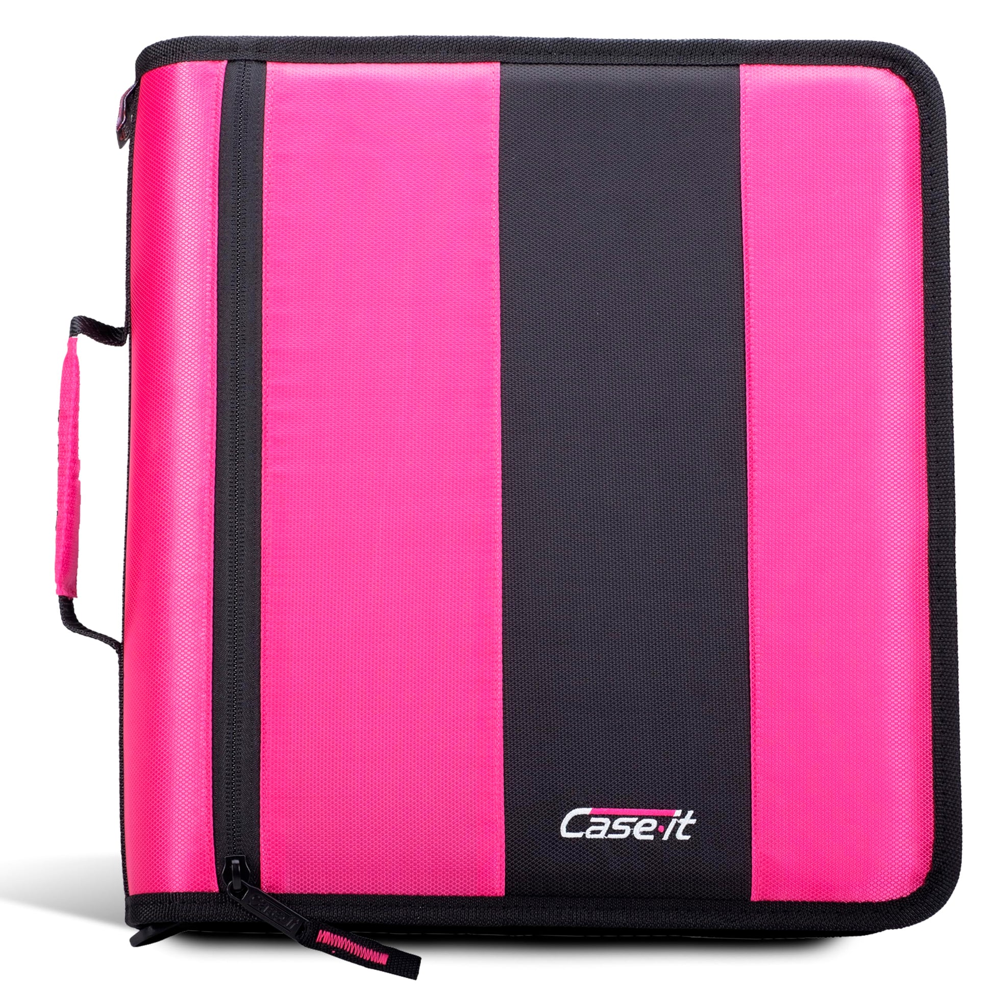 Case-it School Zipper Binder | 2-Inch O-Rings | 350-Sheet | D-251 Magenta
