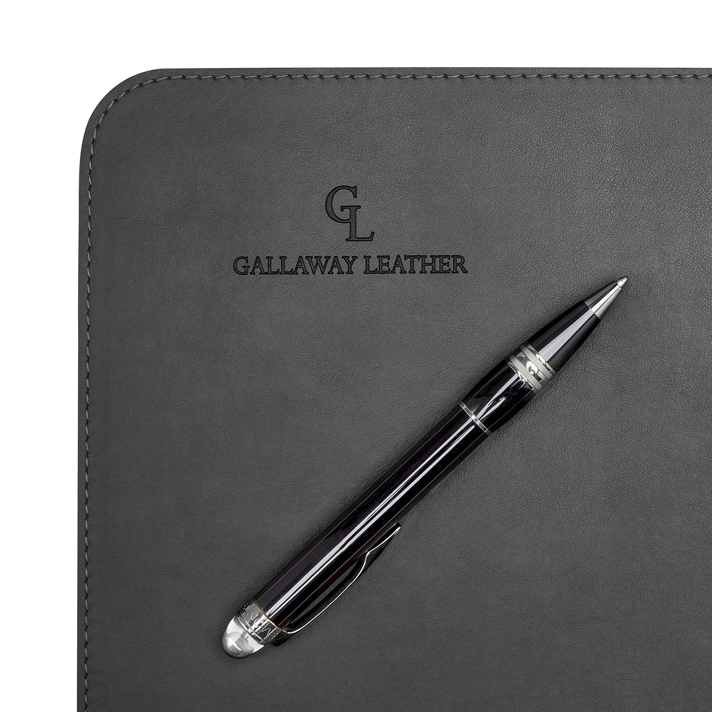 Gallaway Leather Desk Mat,Desk Writing Pad - Office Desk Pad, Medium 24" x 14" Gray, Desk Mats on