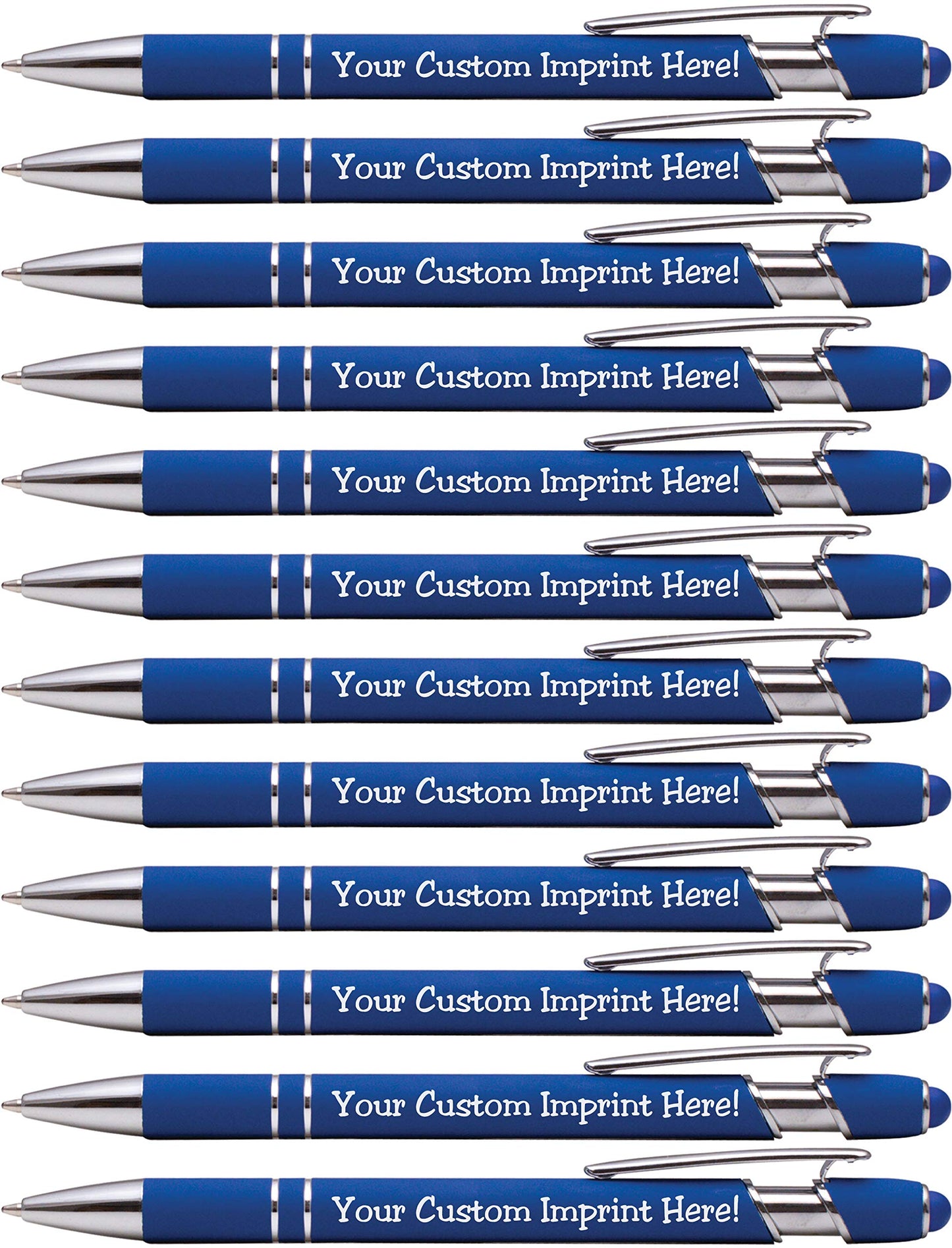 ExpressDesigns™ - Premium Custom Pens with Stylus | Burst of Color | Personalized Soft Touch Metal