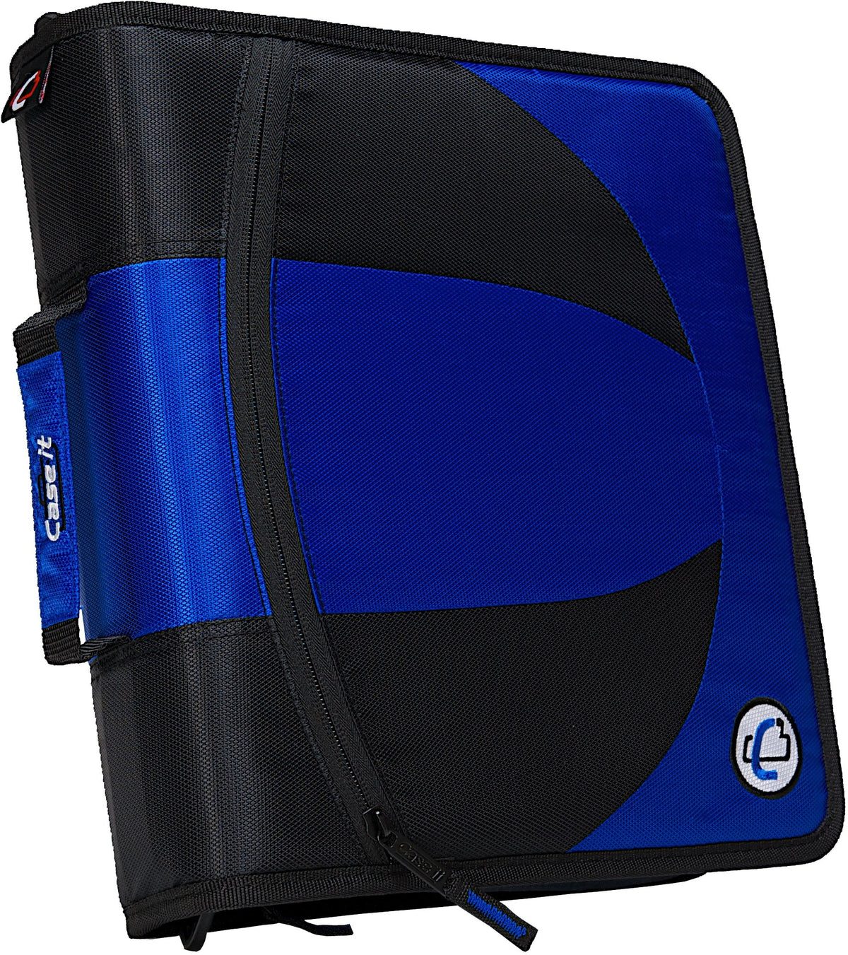 Case-it The Dual 2-in-1 Zipper Binder - Two 1.5 Inch D-Rings - Multiple Pockets - 600 Sheet