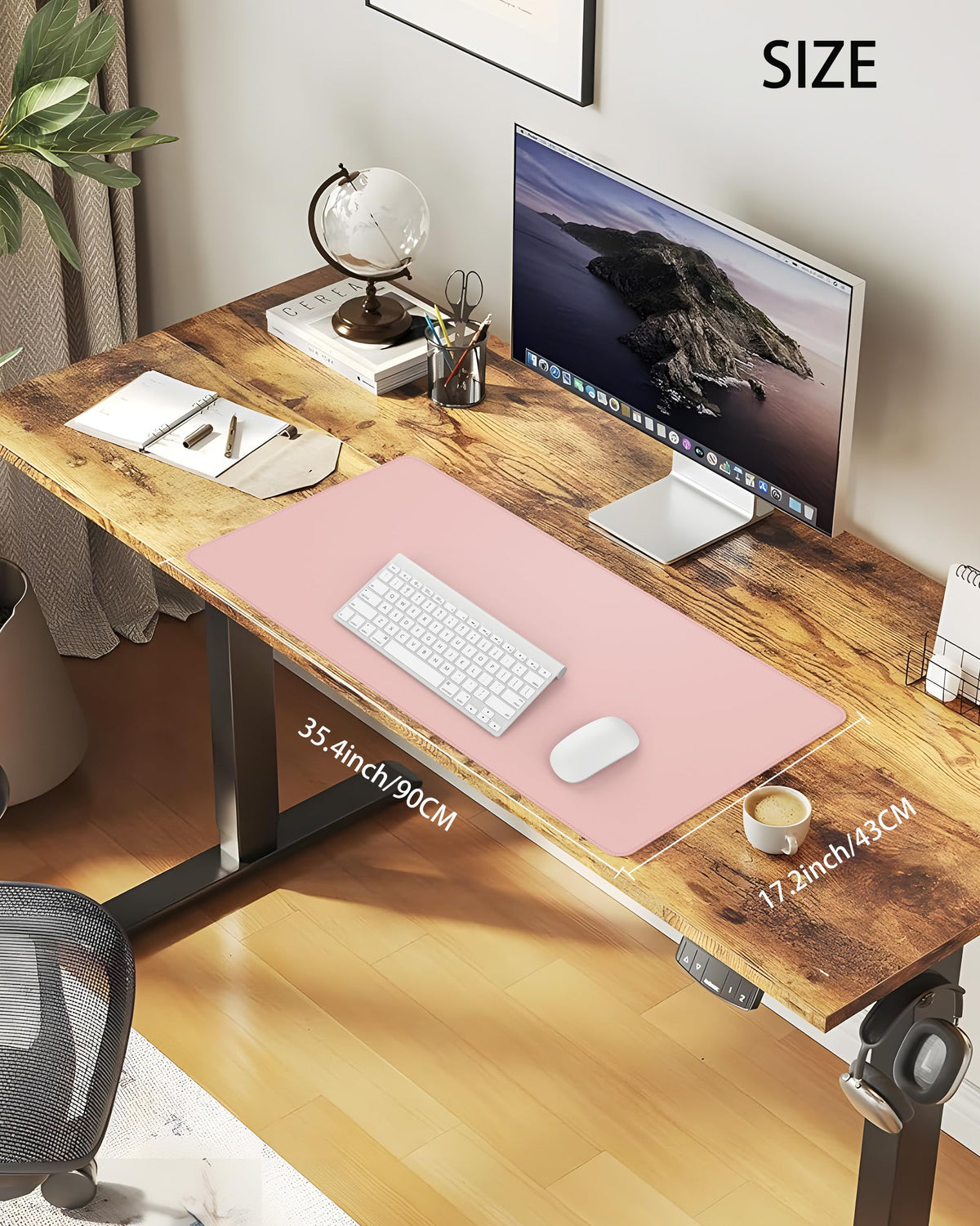 Desk Pad Mat - Leather Desk Pad Protector for Office and Home - Desk Organization and Accessories