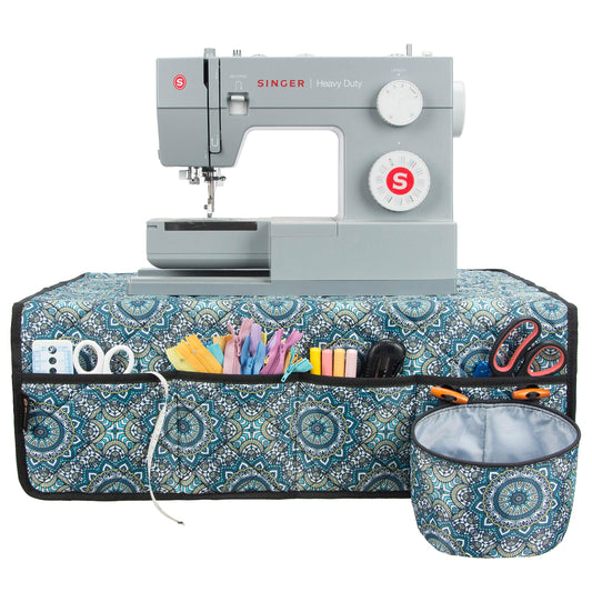 PACMAXI Sewing Machine Pad for Table, Mat with Pockets
