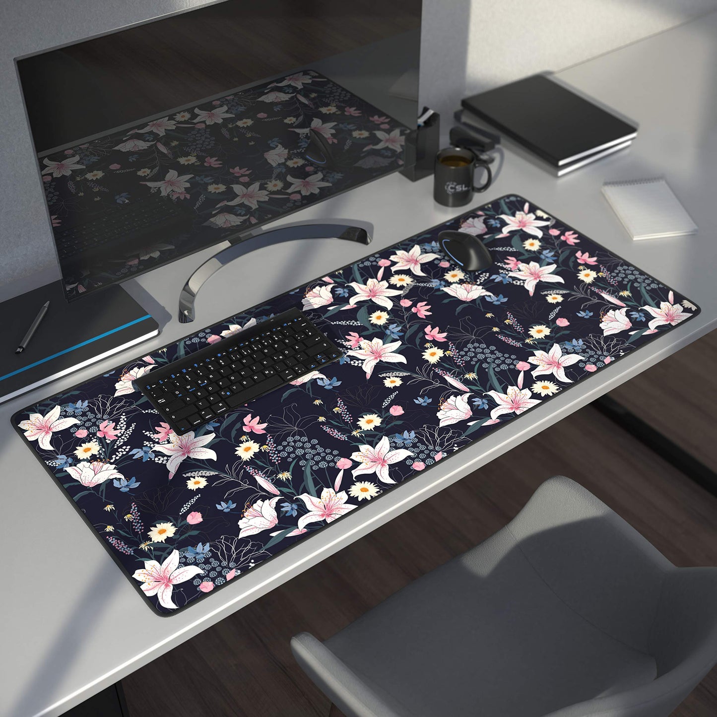 CSL - XXL Gaming Mouse Mat 900 x 400 mm - XXL Mouse Mat Large with Motif - Table Mat Large Size