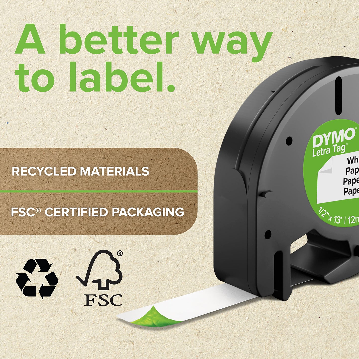 Dymo LetraTag LT-100H Handheld Label Maker | ABC Keyboard Label Printer with Easy-to-Use, 13