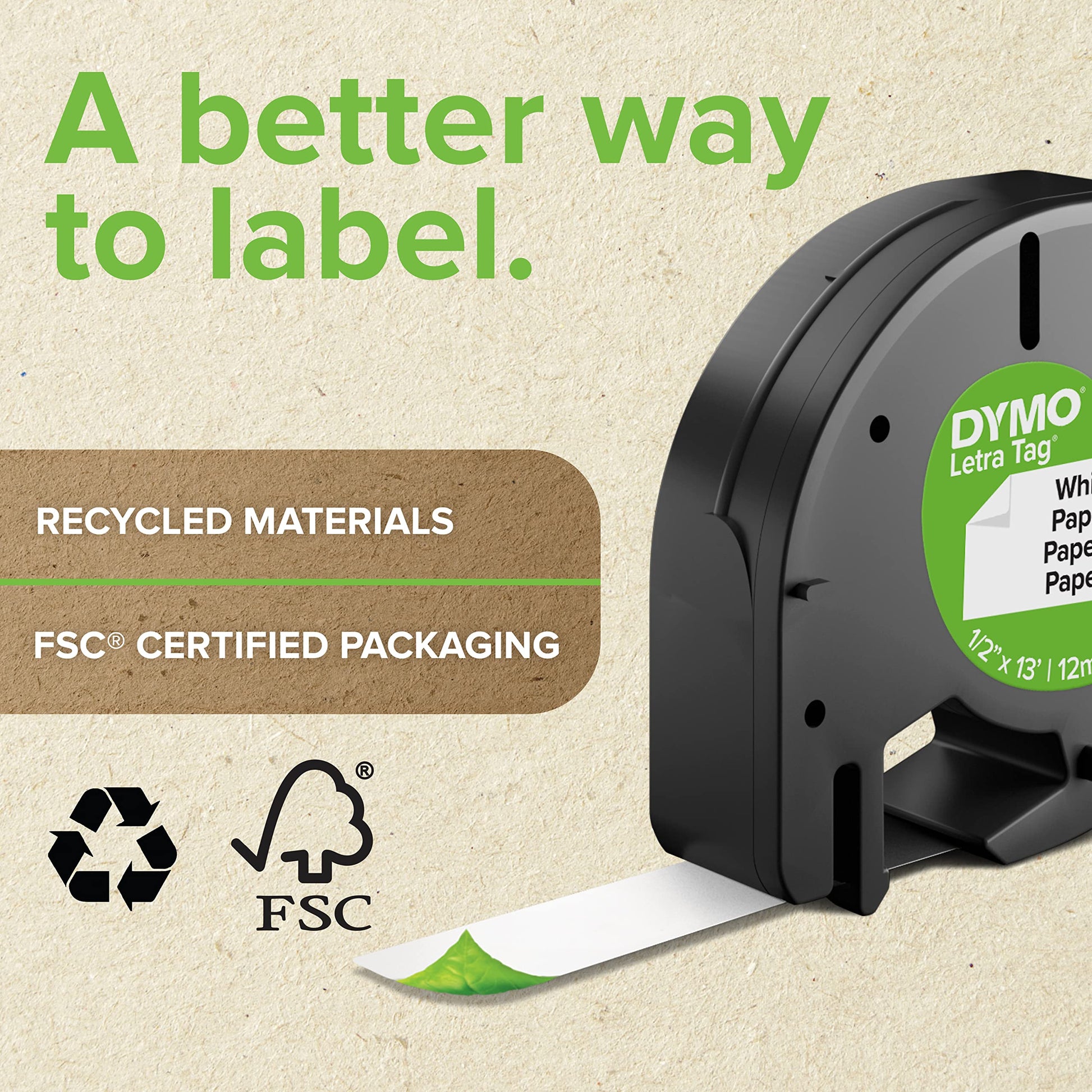 Dymo LetraTag LT-100H Handheld Label Maker | ABC Keyboard Label Printer with Easy-to-Use, 13