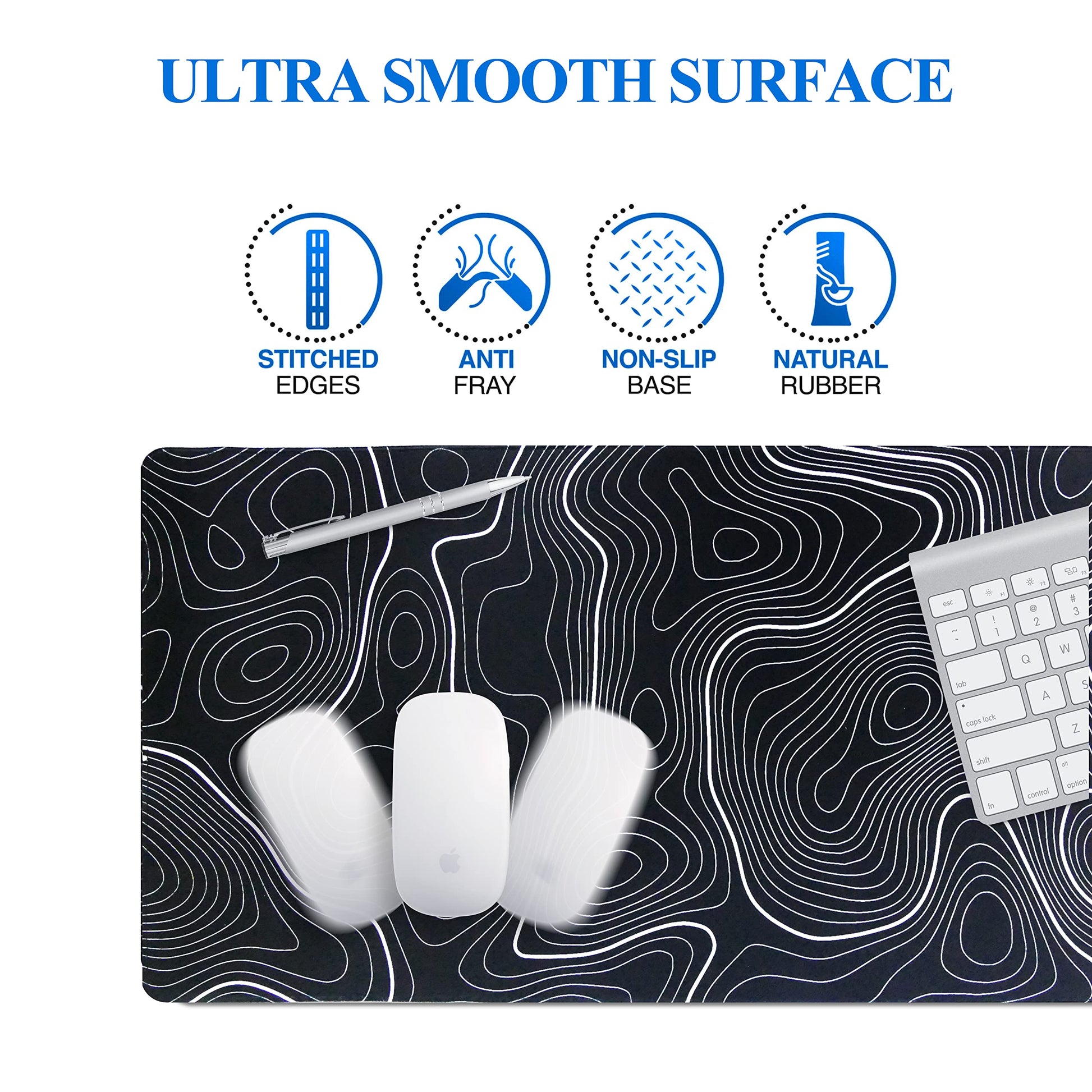 Viorichve Gaming Mouse Pad XXL Extended Large Desk Pad Mat 34.65 x 15.75 Inches Keyboard Laptop