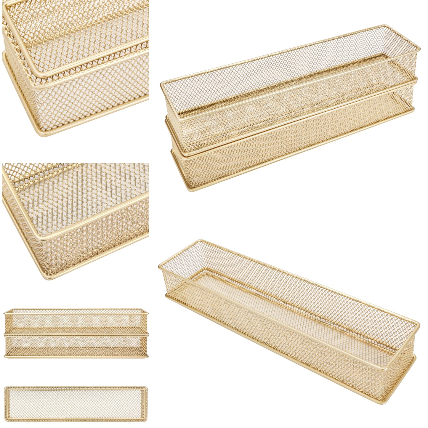 Annova Mesh Stackable Drawer Cabinet and Shelf Organizer Bins Storage Basket School Office Supply