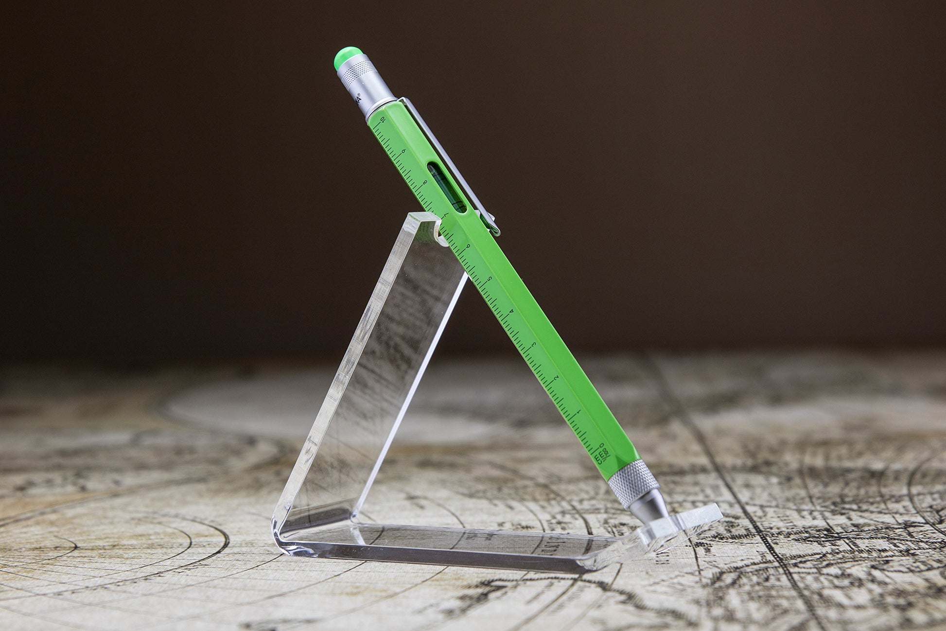 TROIKA CONSTRUCTION – PIP20/NG – Multitasking ballpoint pen – centimetre and inch ruler – 1:20 m