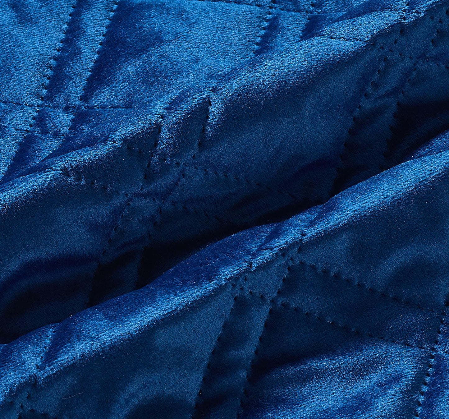 Brilliant Sunshine Dark Blue Velvet Couch Armrest Cover, 35"×13"