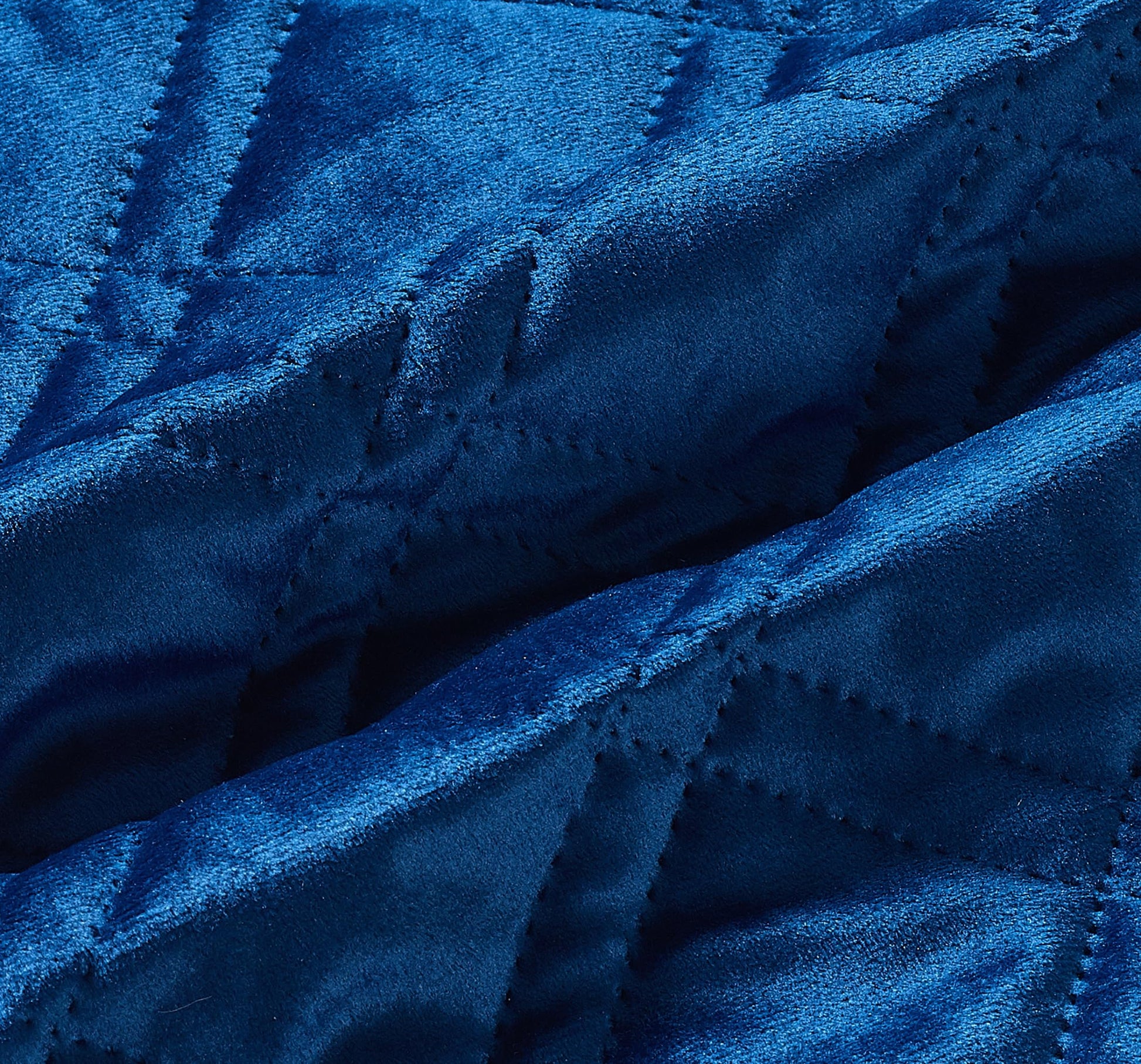 Brilliant Sunshine Dark Blue Velvet Couch Armrest Cover, 35"×13"