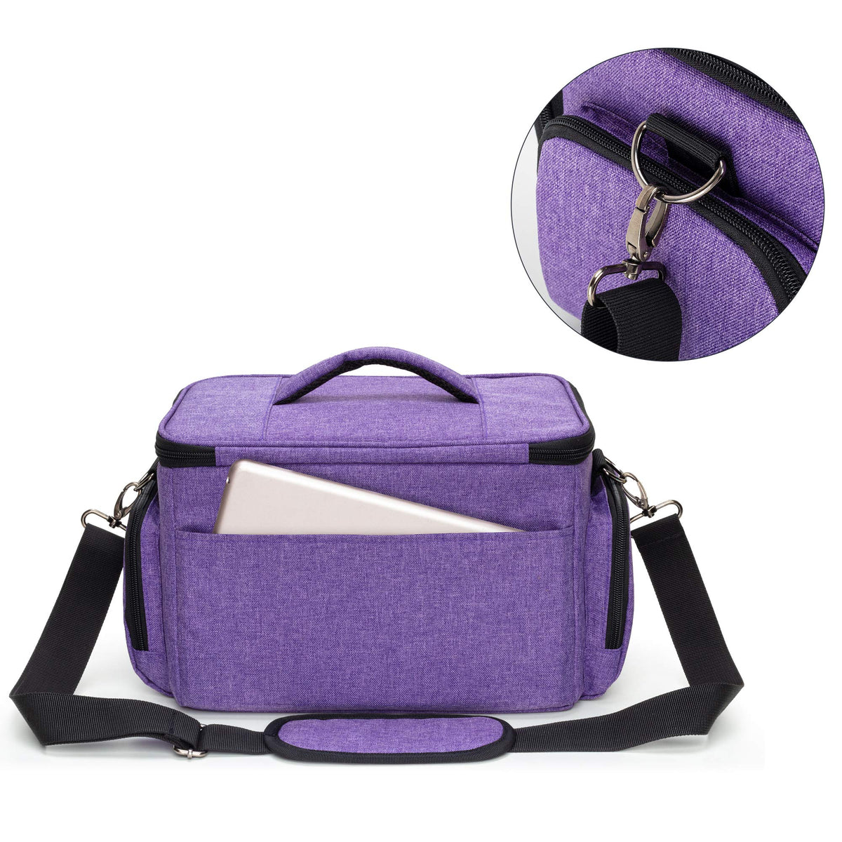 LUXJA Carrying Case Compatible with Cricut Joy and Easy Press Mini, Purple