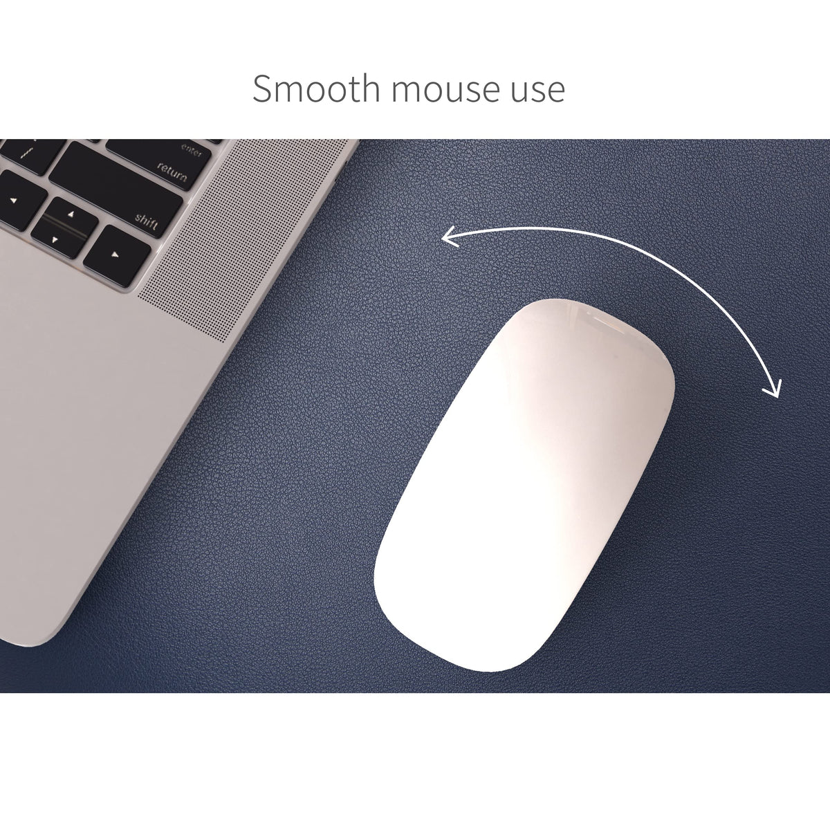 RENMTURE Dual-Sided Mouse Pad, Natural Cork & PU Leather Large Desk Pad for Office and Home Work
