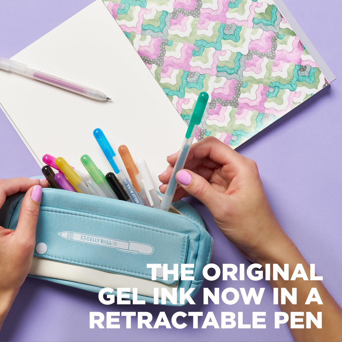 SAKURA Gelly Roll Retractable Gel Pens, Medium Pt, Assorted Colors, 24 Pens