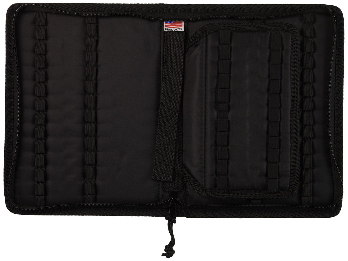 Tran Deluxe Pencil Case, Holds 72 Markers, Black