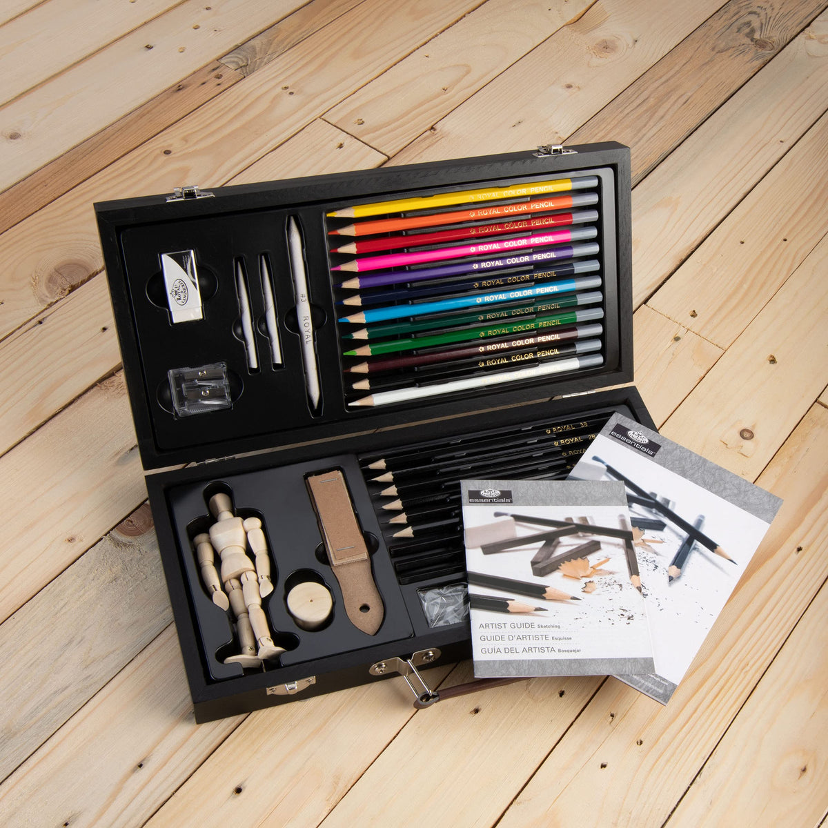 Royal Brush Essentials Art Sketching and Drawing Artist Set for Beginners, Multicolor, 32 Pieces (1