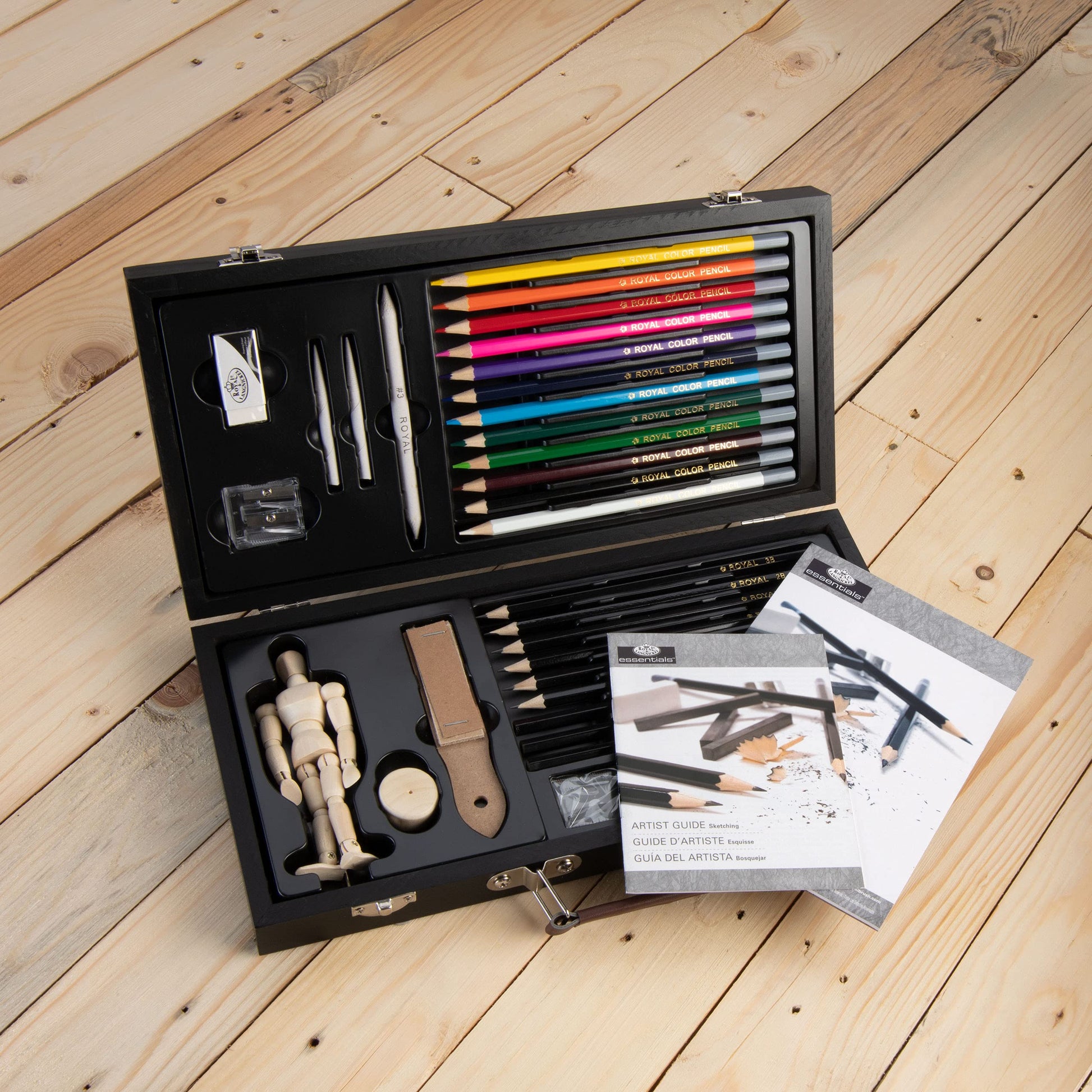 Royal Brush Essentials Art Sketching and Drawing Artist Set for Beginners, Multicolor, 32 Pieces (1