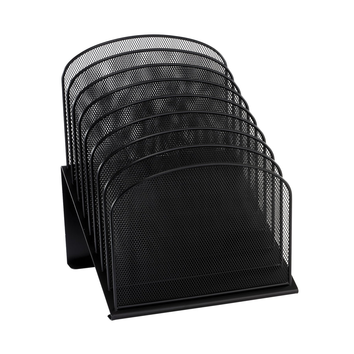 Safco Onyx Desk Organizer, 8 Tiered Vertical Compartments, Office and Classroom Mailbox , Paper and