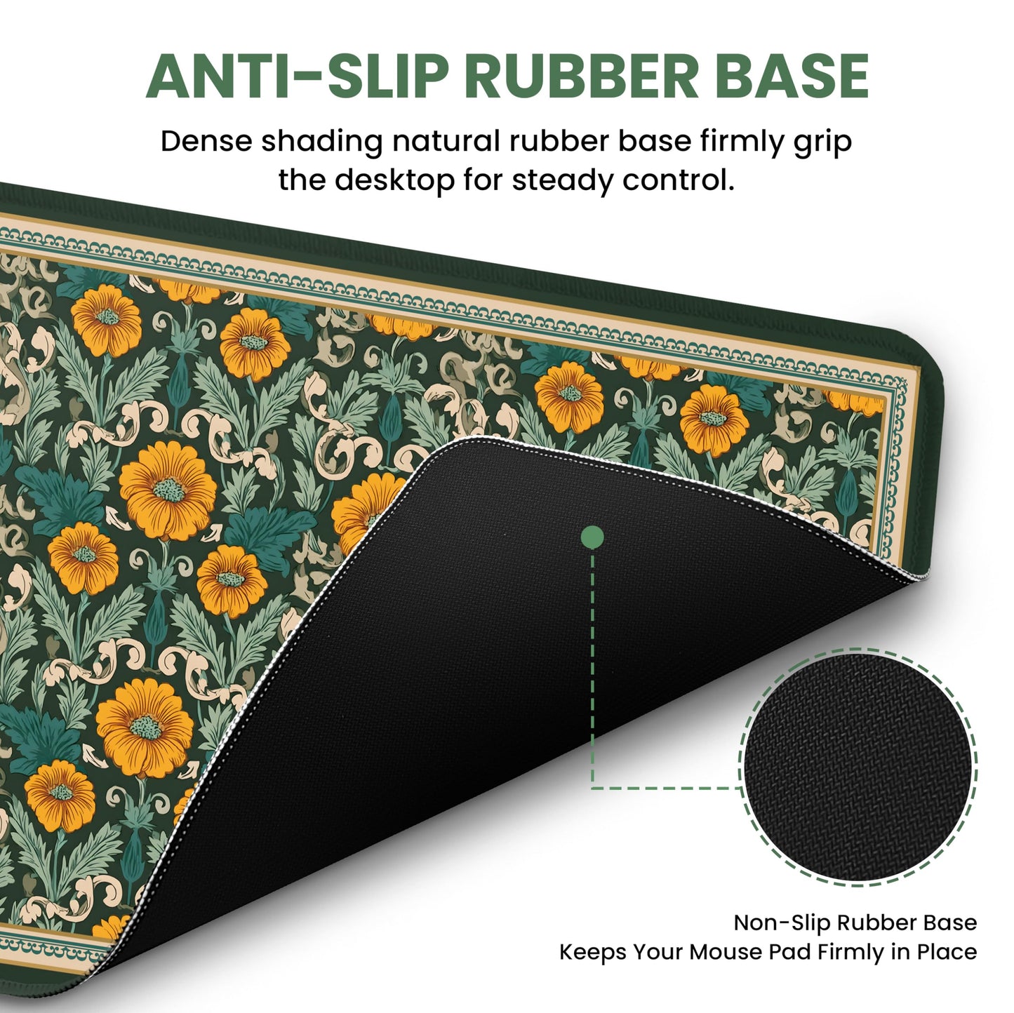ZapDesk Large Desk Mat, Extended Mouse Pad for Desktop, 35.4" x 15.7"
