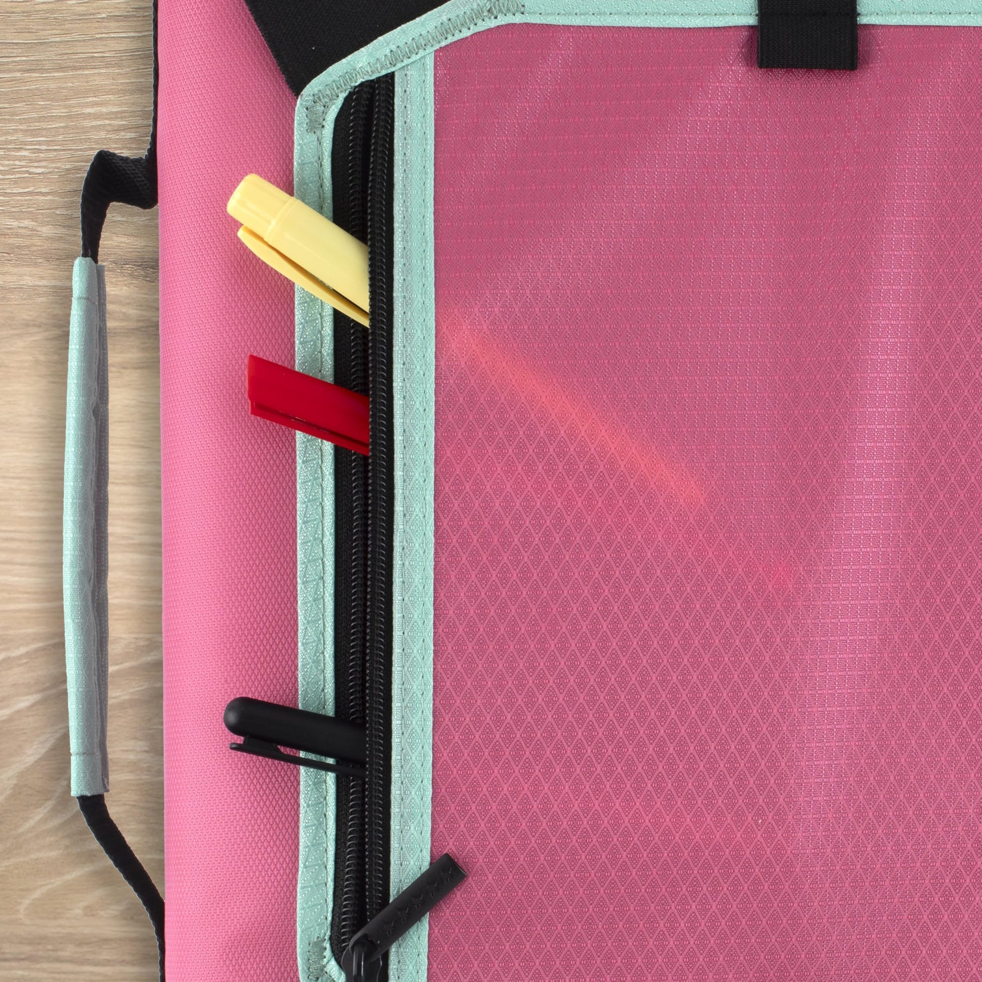Five Star Zipper Binder 2 Inch O-Rings Case Organiser with Expansion Panel and 5-Tab Expanding File