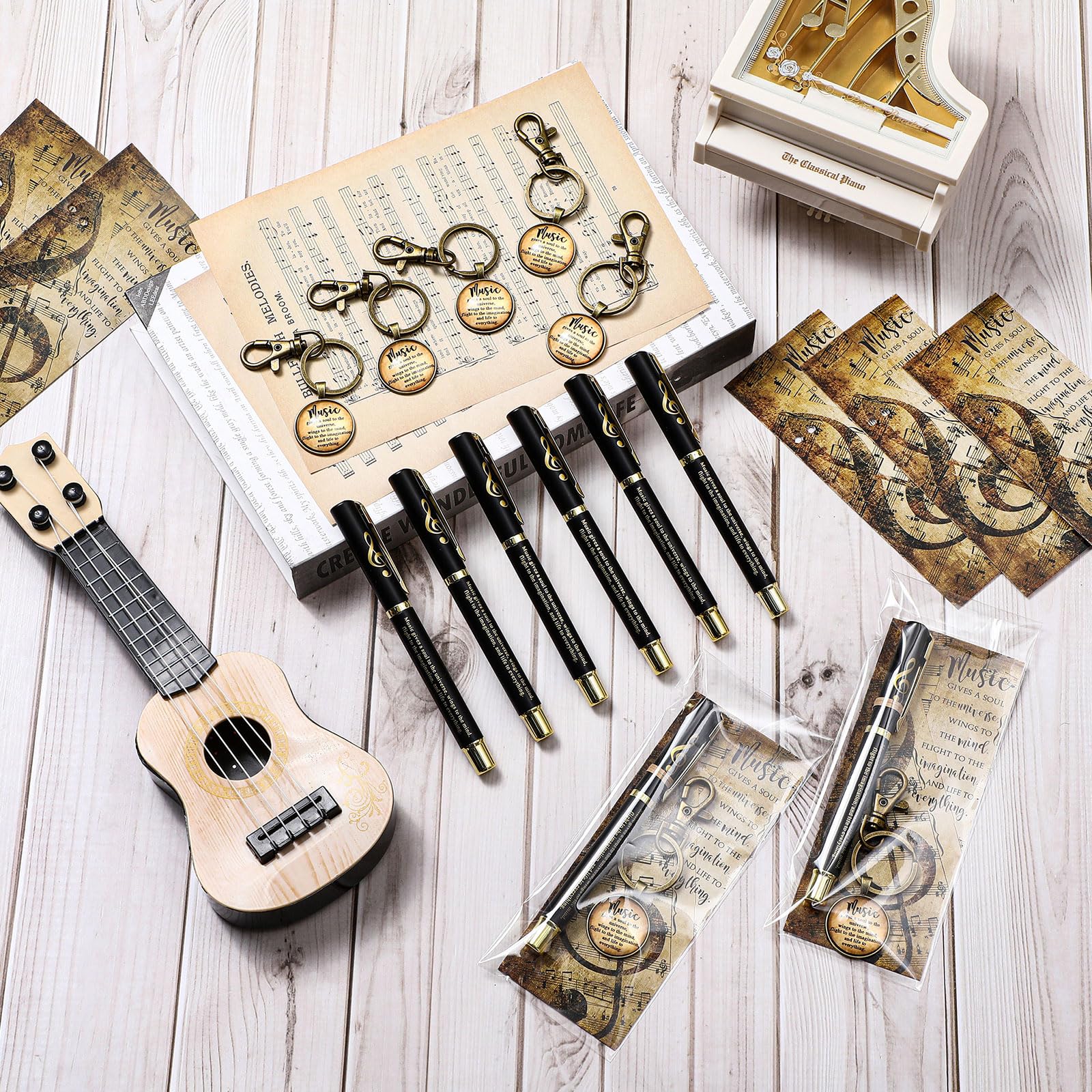 Spakon 90 Pcs Music Appreciation Gifts Bulk Musical Party Favors