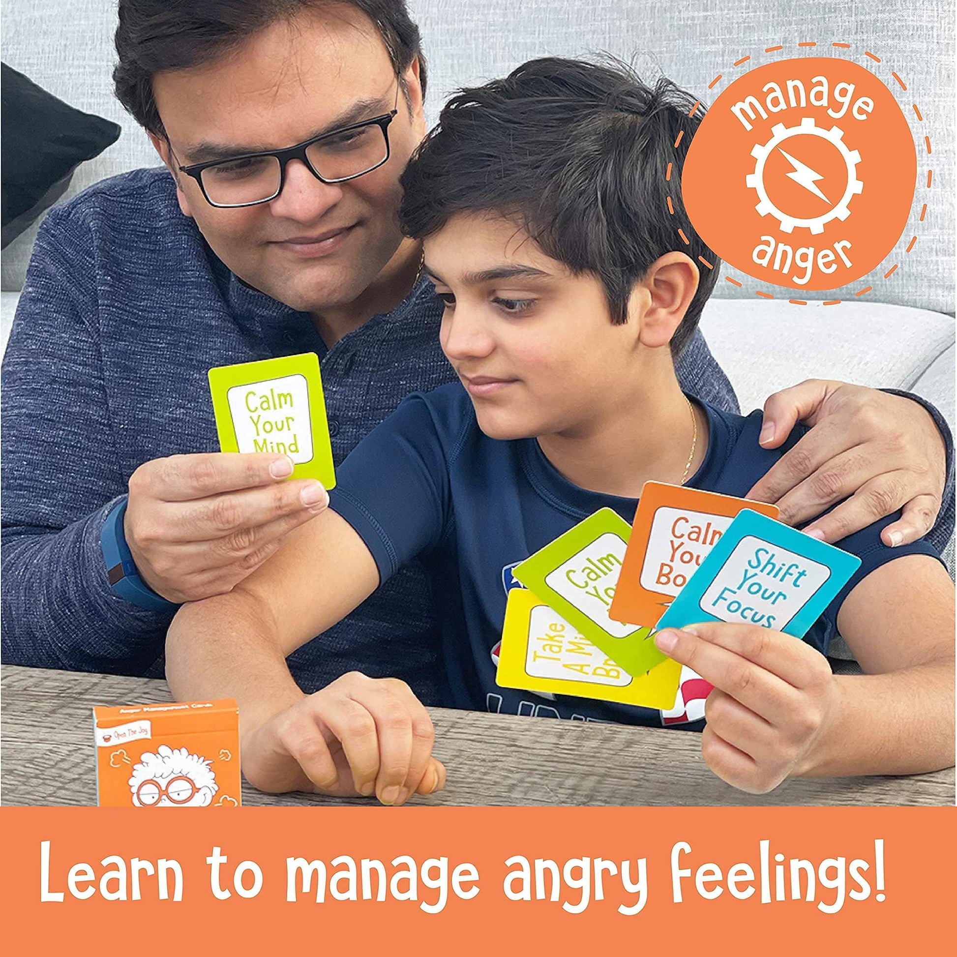 Open The Joy Cards Set for Nurturing Social Emotional Intelligence - Featuring Anger Management