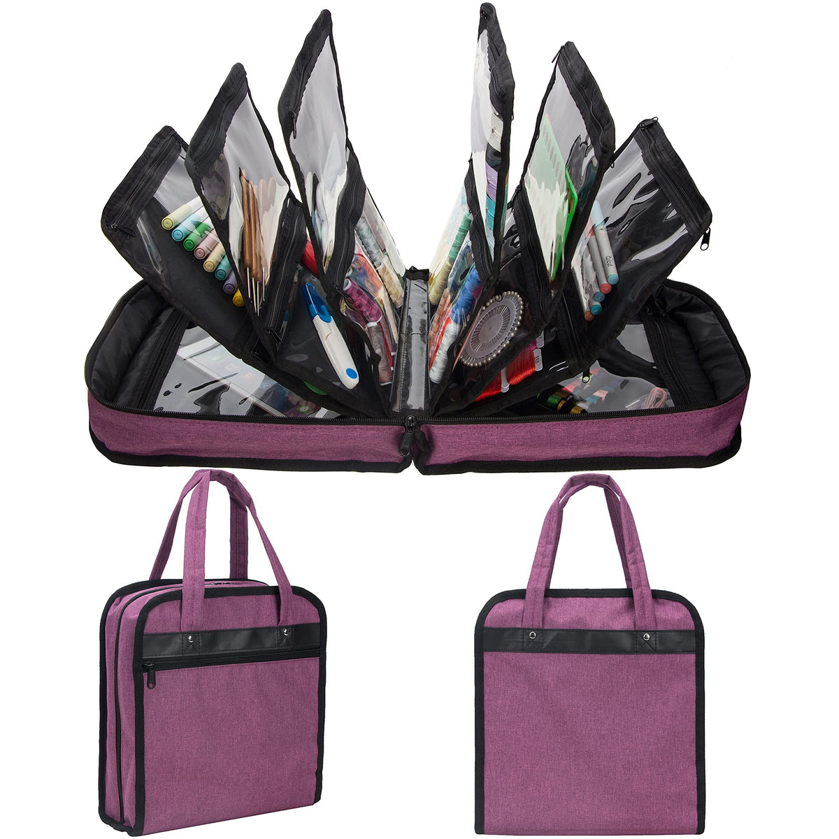 PACMAXI Sewing Accessories Storage Bag, Knitting, Craft Tools
