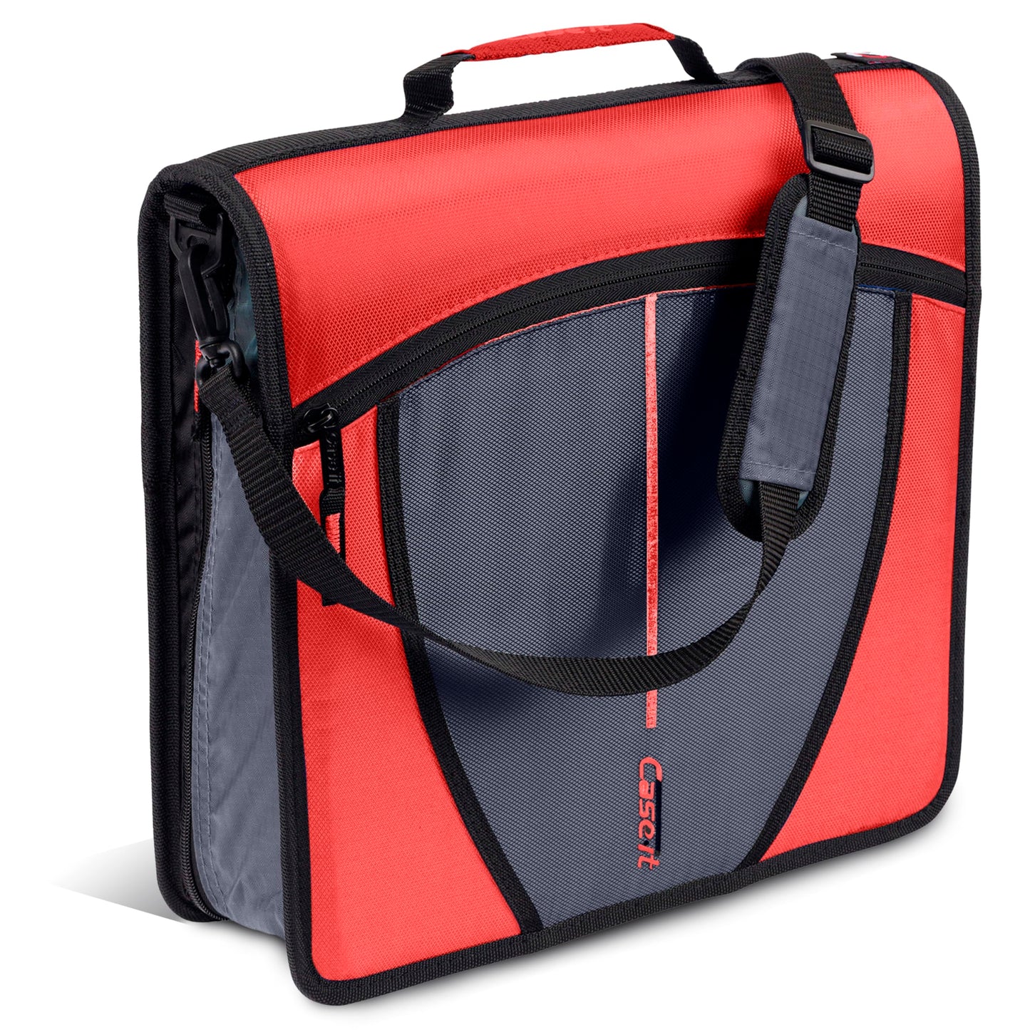 Case-it School Zipper Binder | 3-Inch O-Rings | 600-Sheet | D-146 Coral