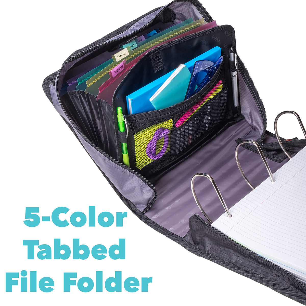 Case-it King Size 3-Ring Binder | 4-Inch Capacity | D-186 Blue