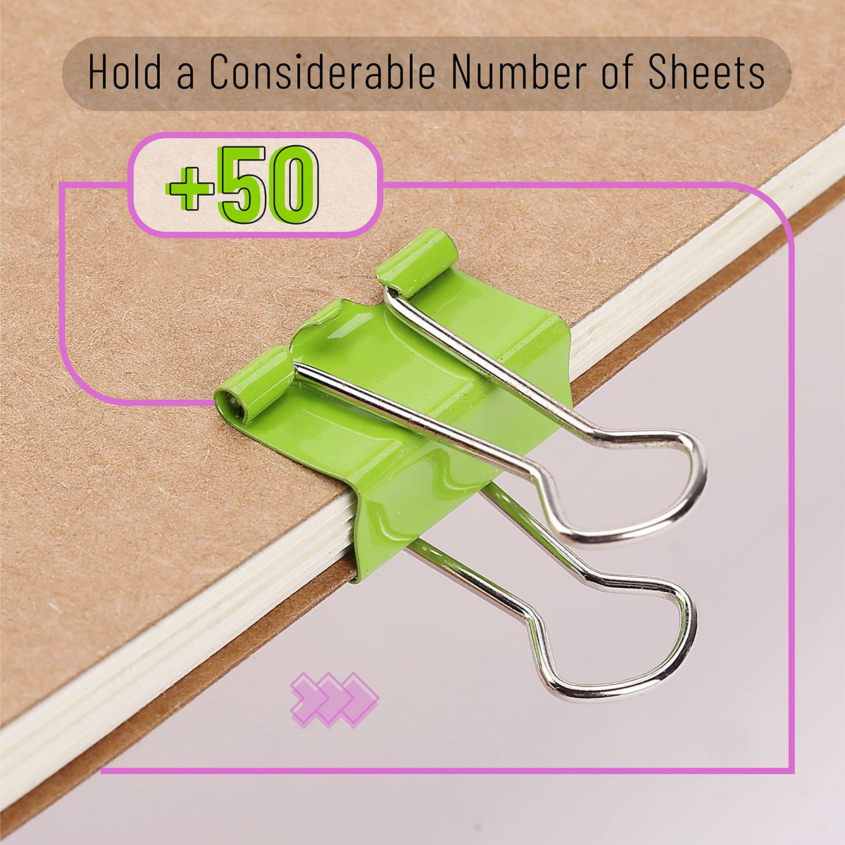 Mr. Pen- Binder Clips, 120 pcs, 0.75", Small Size