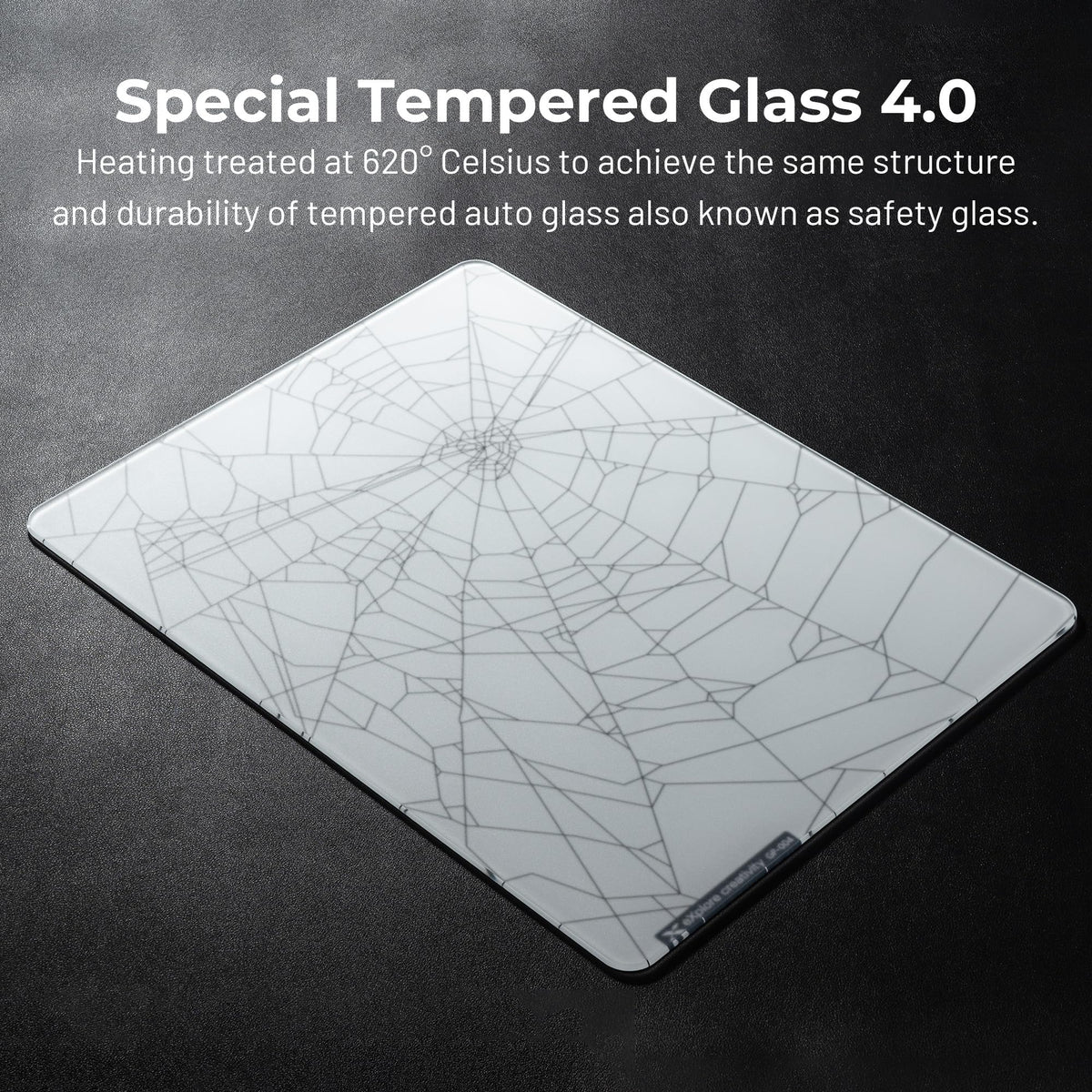 XVX White Spider Webs Glass Gaming Mousepad 4.0,Hard Mousepad for Gaming,Ultra-Smooth Micro-Etched