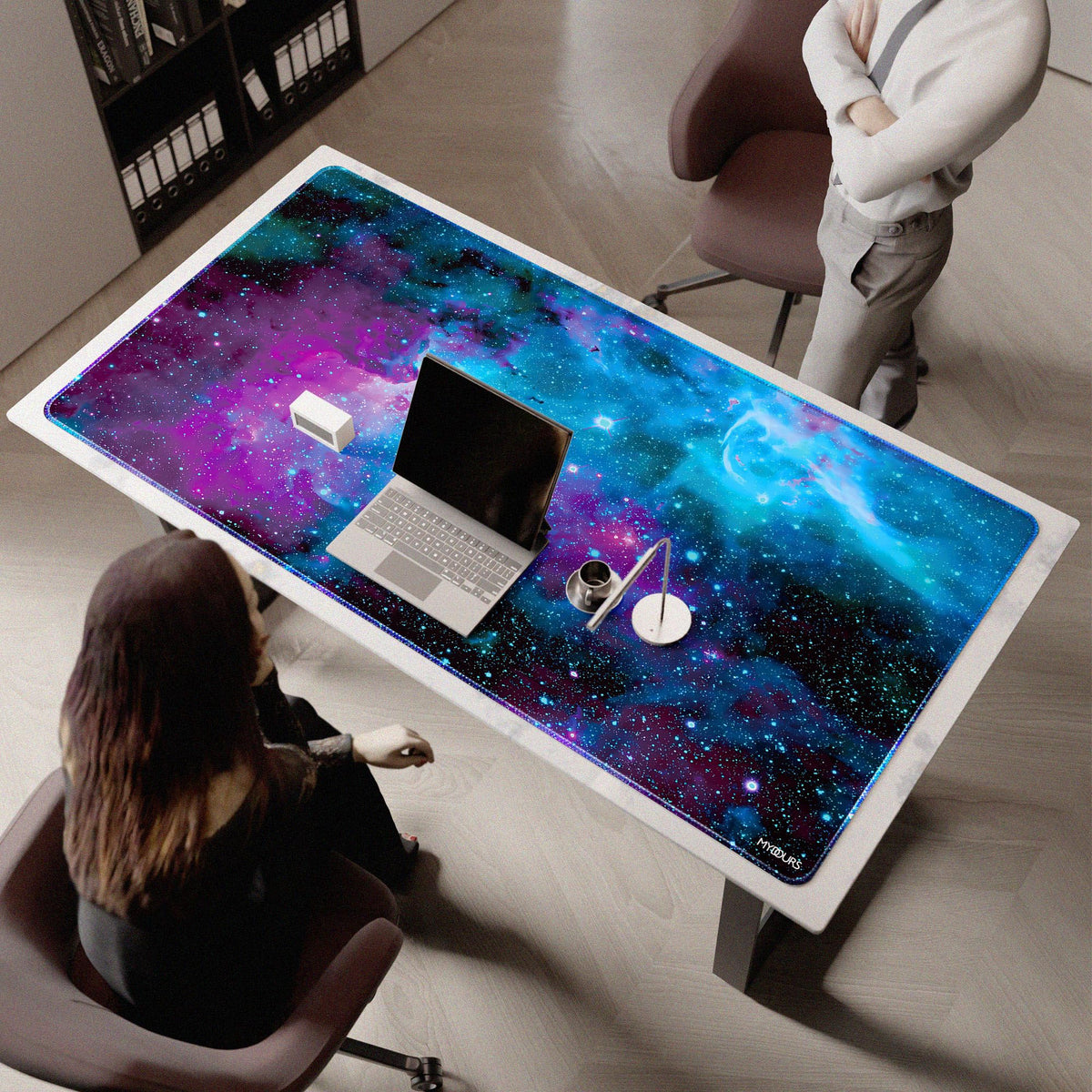 Mydours 63 x 32 inch Gaming Mouse Pad Extra Large Full Desk Pad Universe
