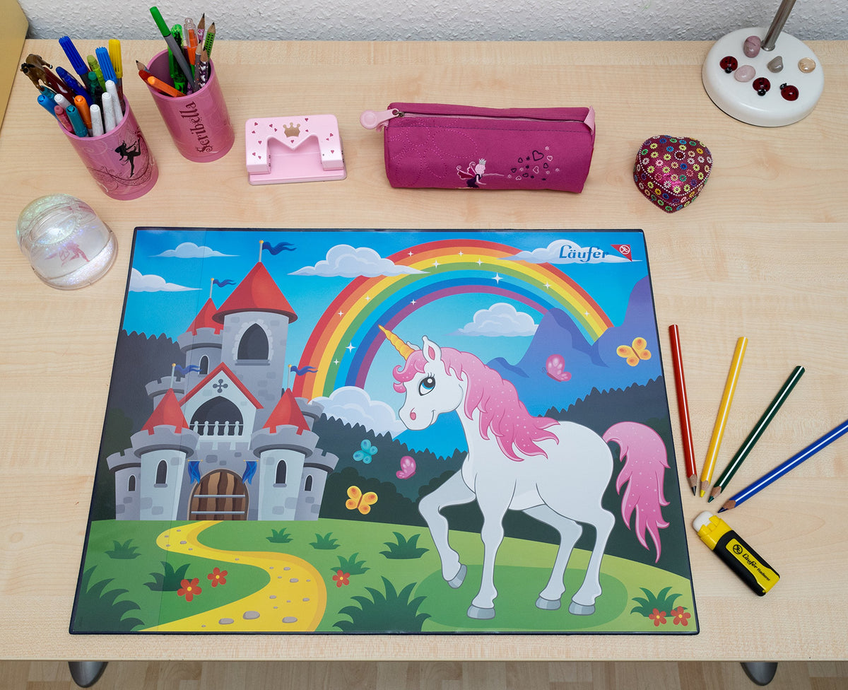 Läufer motif desk pad Unicorn Einhorn